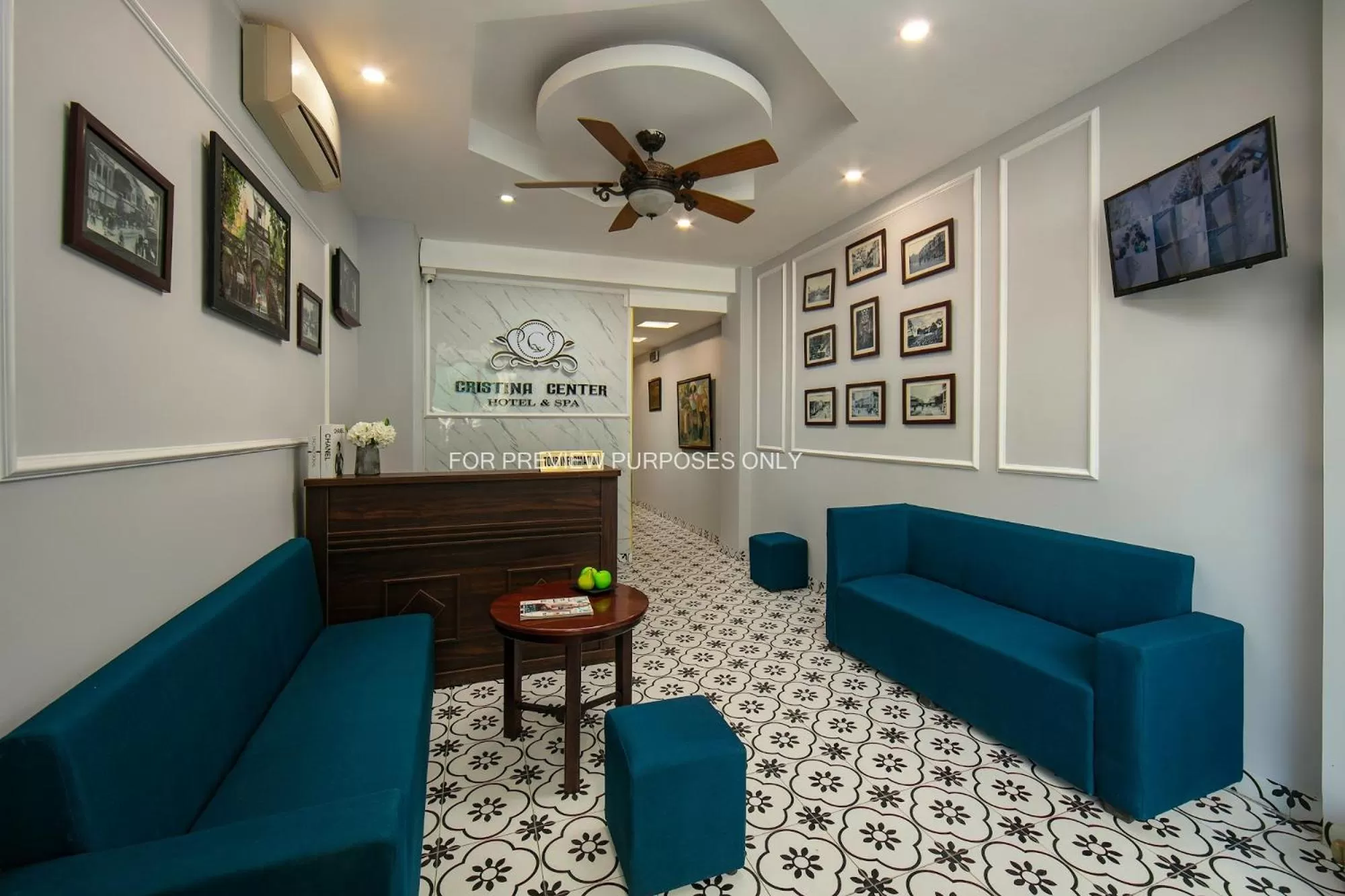 Living room, Lobby/Reception in Cristina Center Hotel & Spa