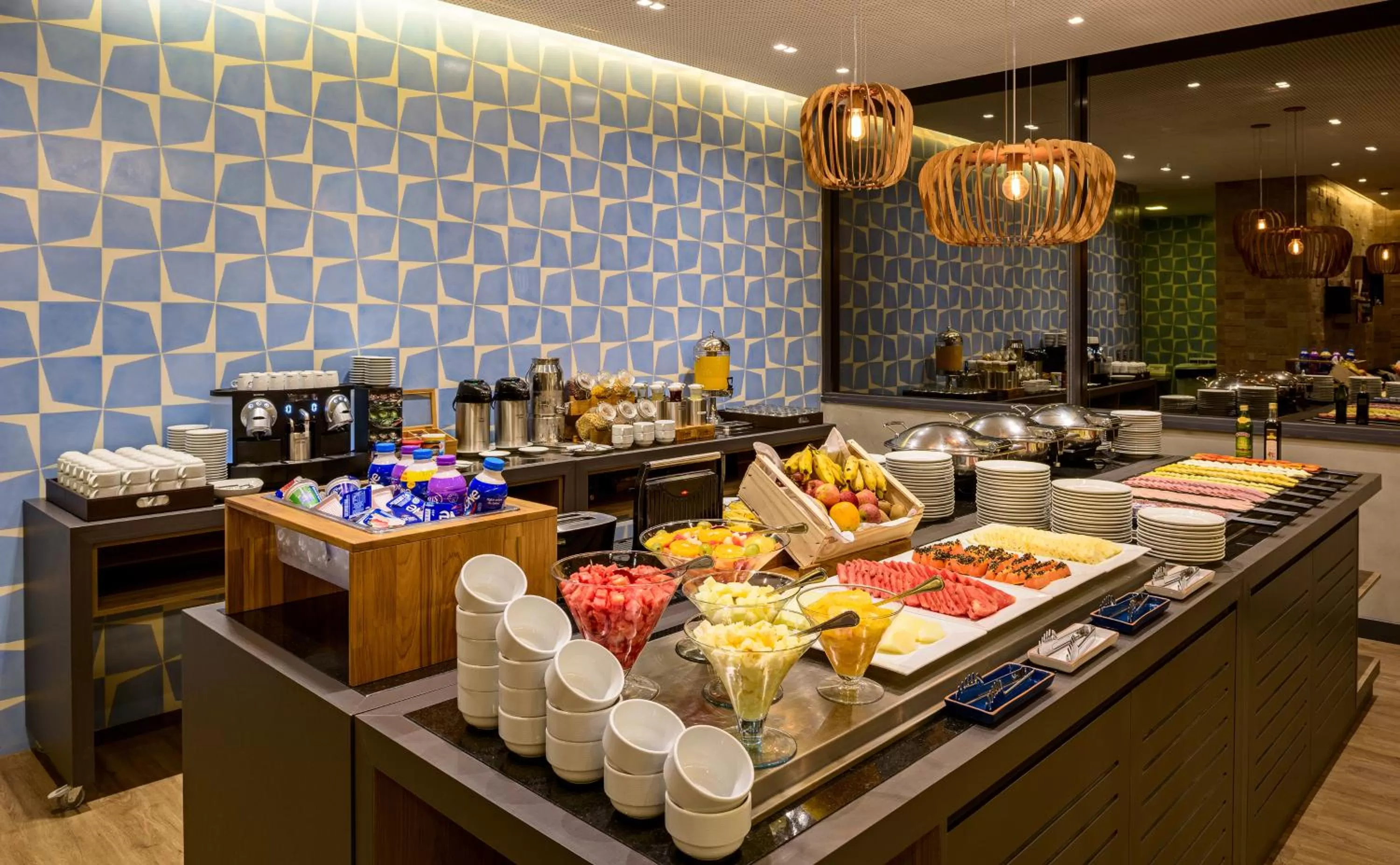 Buffet breakfast in Novotel Sorocaba