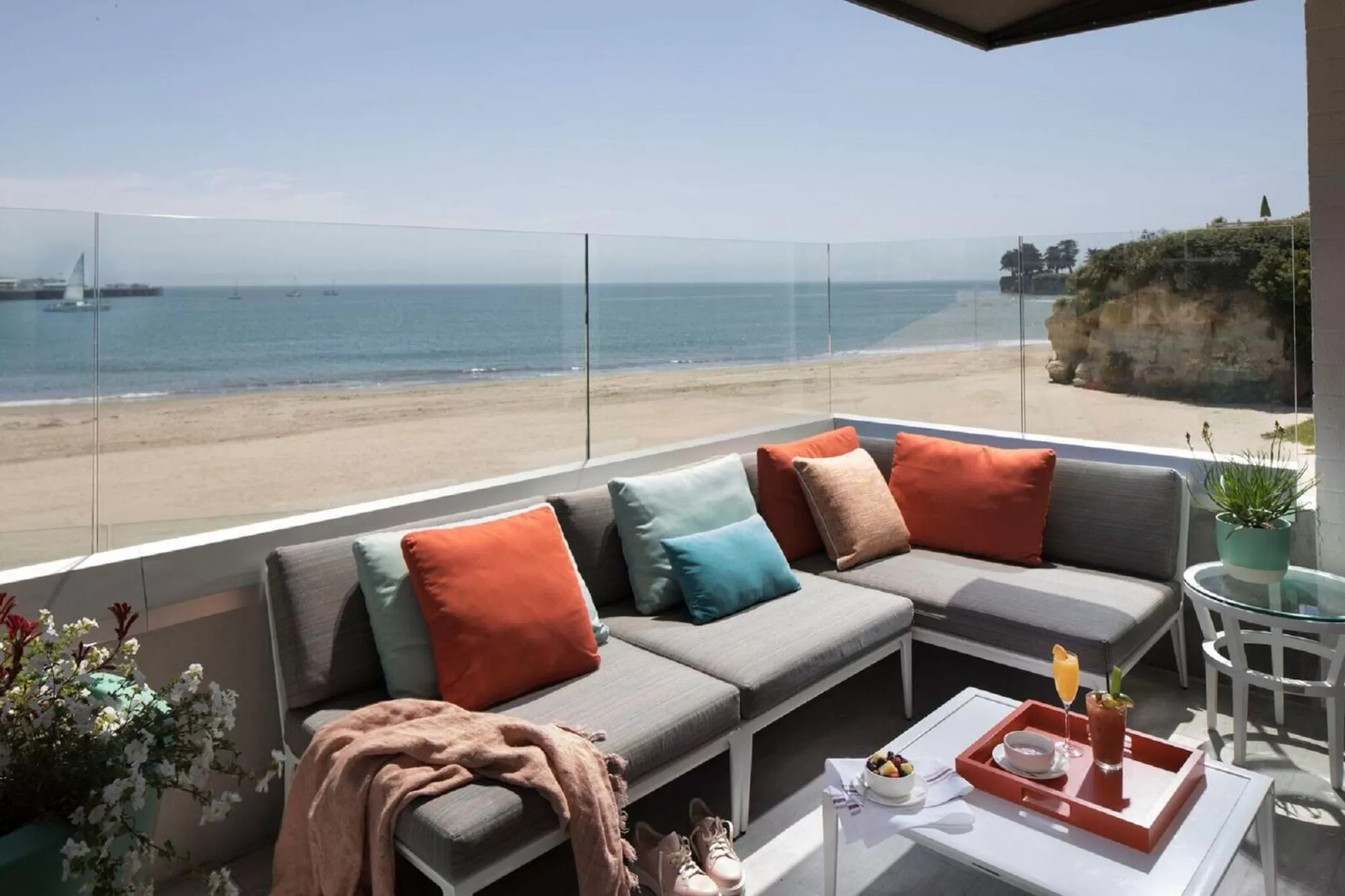 Patio in Dream Inn Santa Cruz