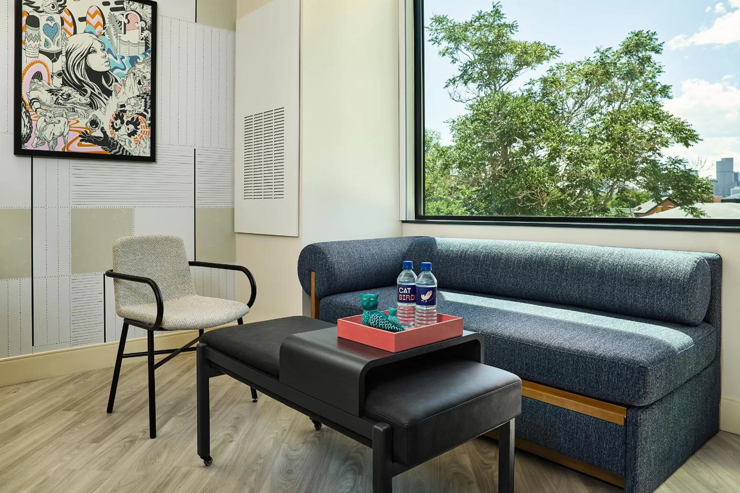 Seating area in Catbird Hotel