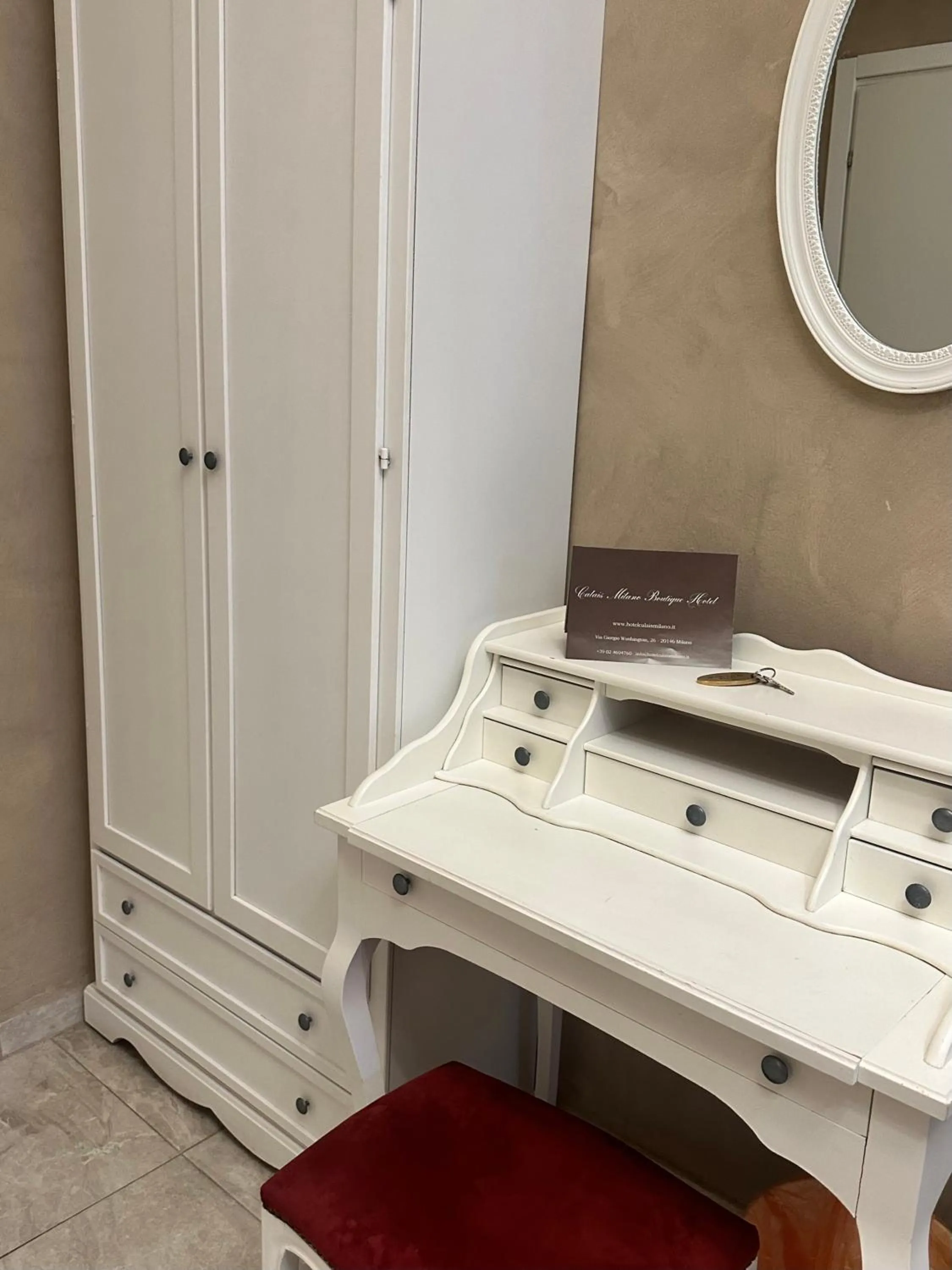 Bedroom in Boutique Hotel Calais Milano