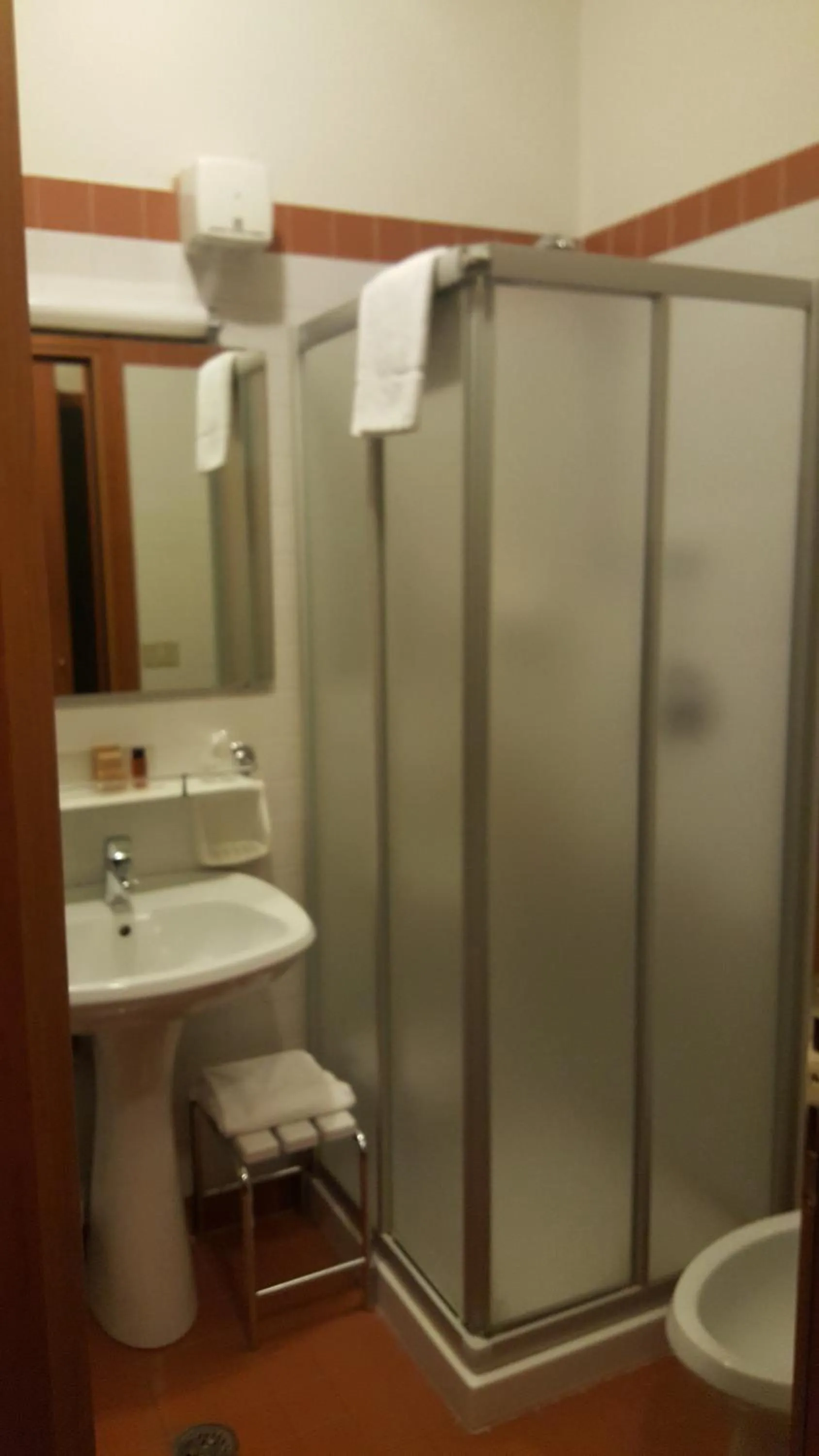 Shower in Hotel Cristallo