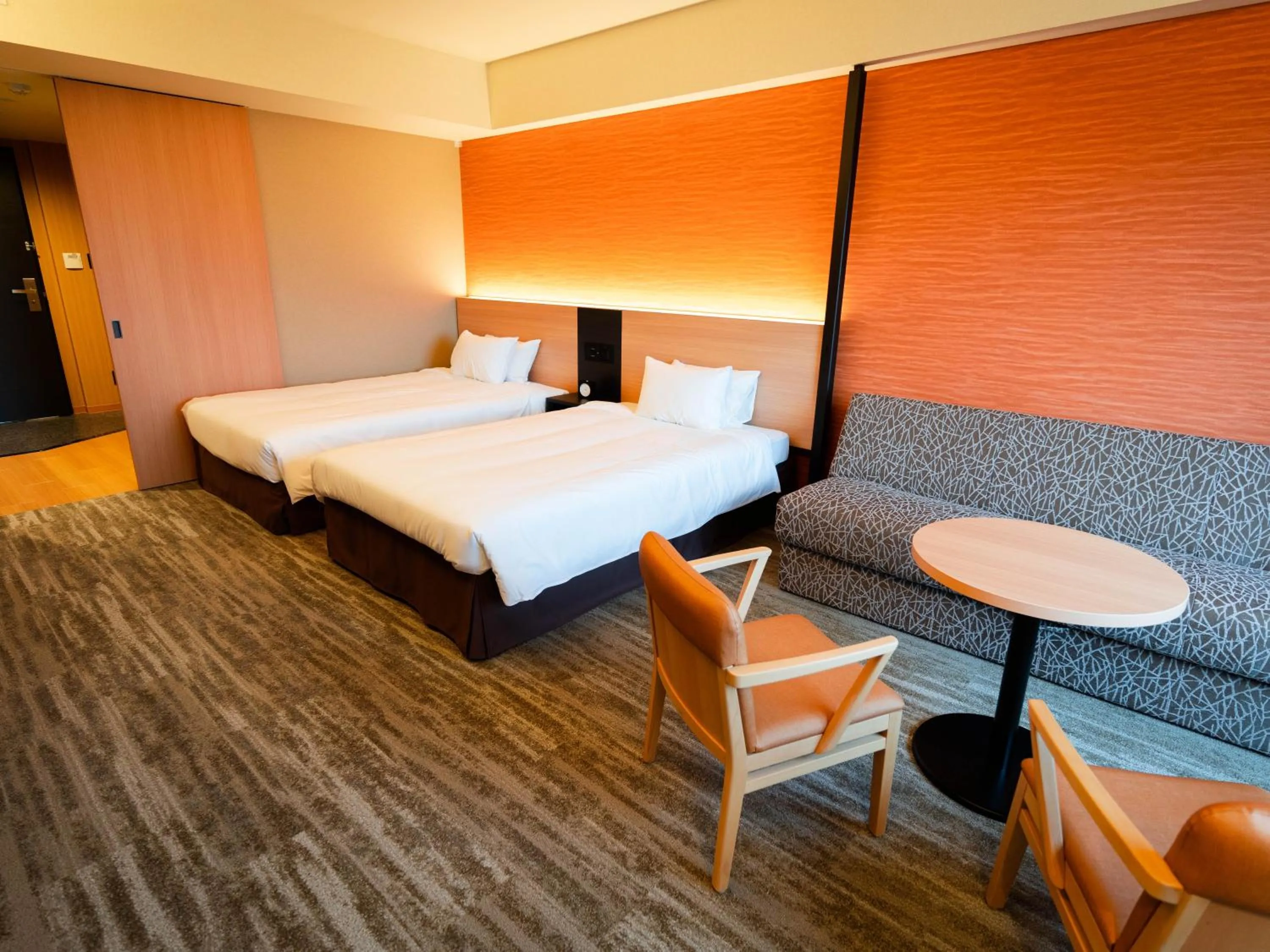 Bed in Hakodate Yunokawa Onsen Umi to Akari Hewitt Resort