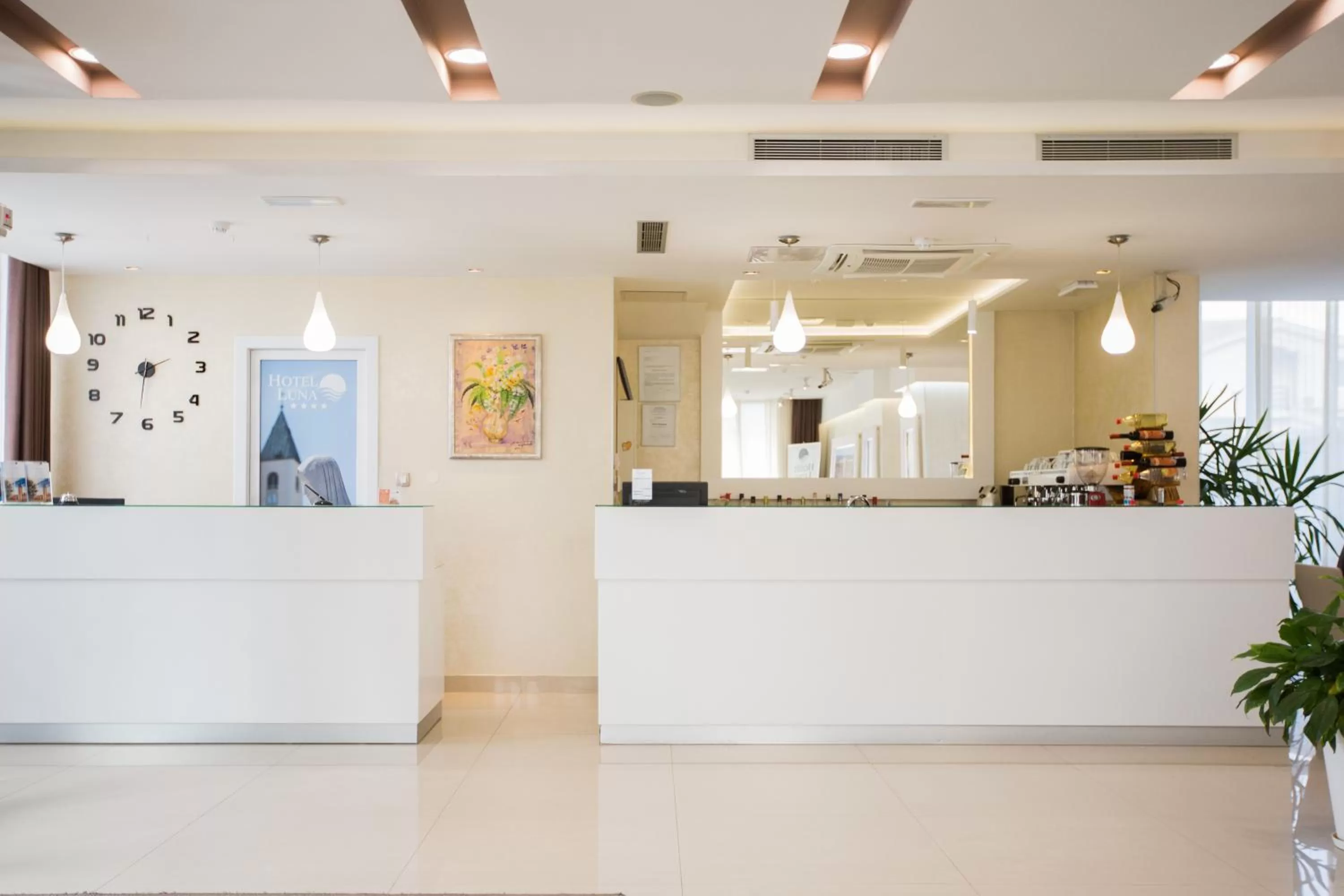 Lobby or reception in Hotel Luna