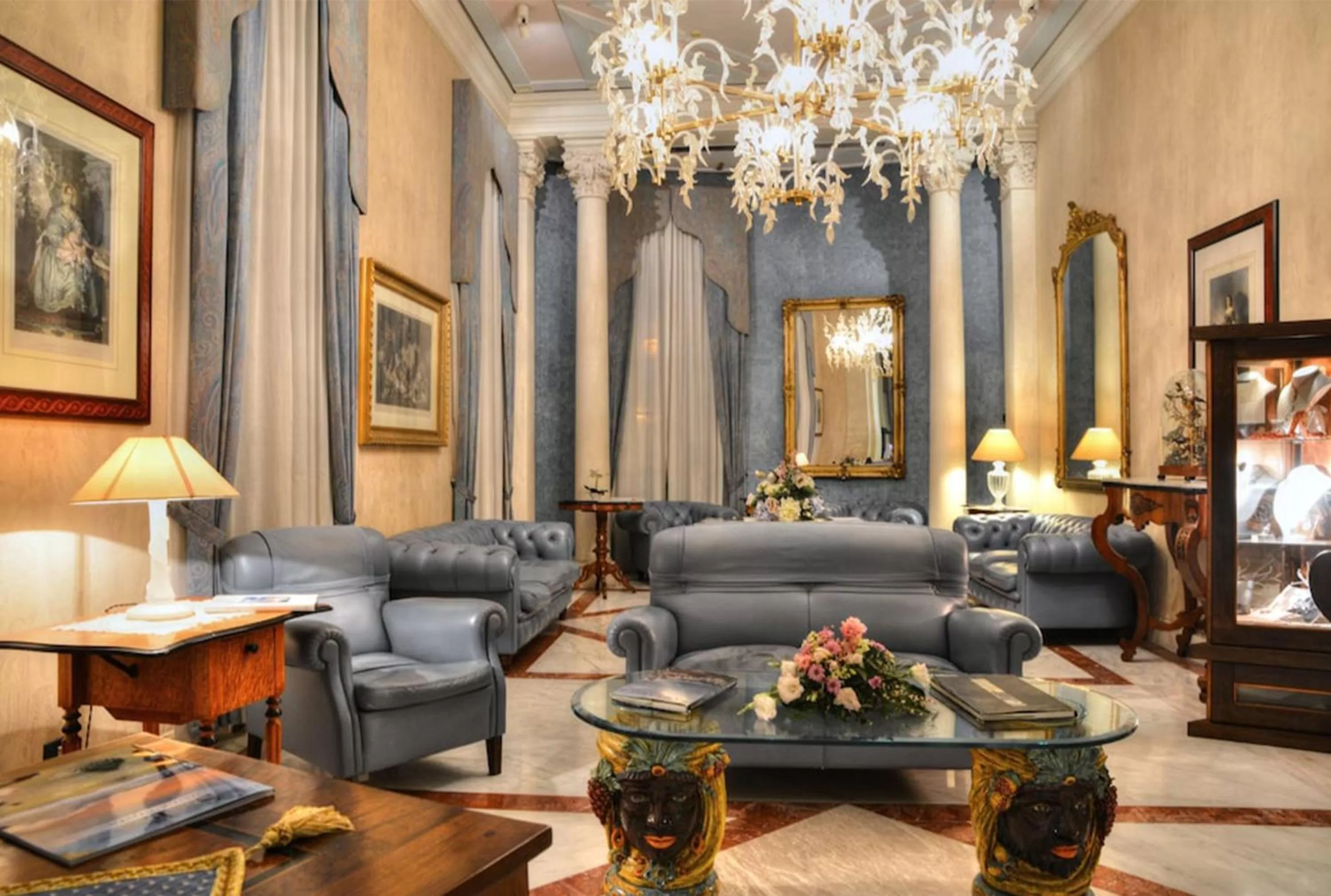 Lobby or reception in Grand Hotel Ortigia
