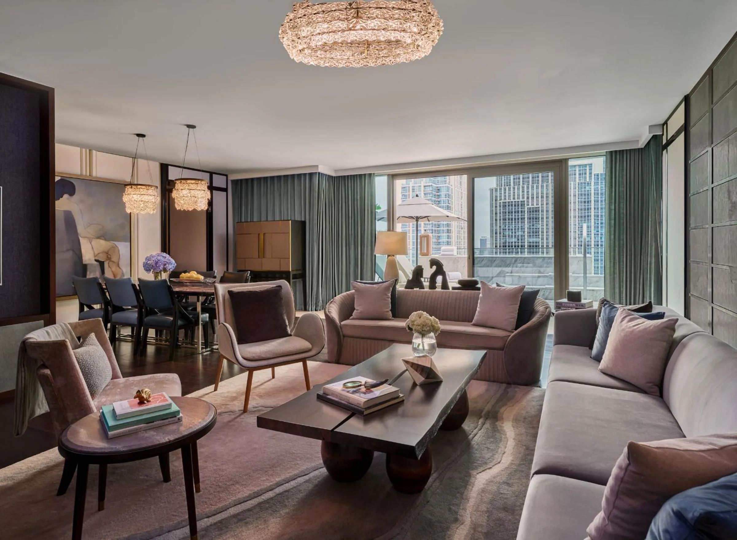 Living room in Rosewood Bangkok