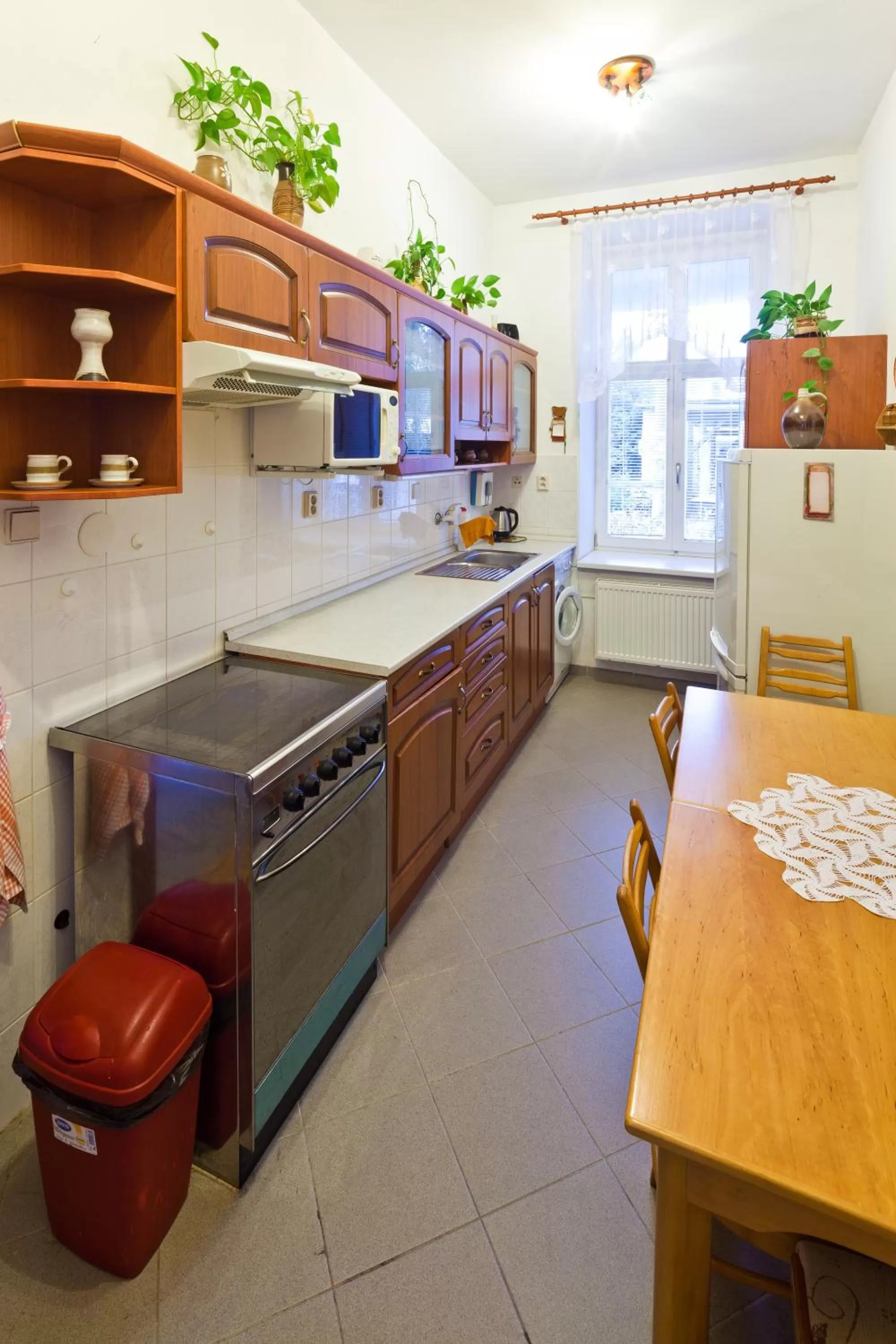 Kitchen or kitchenette in Pension Fontána Svitavy