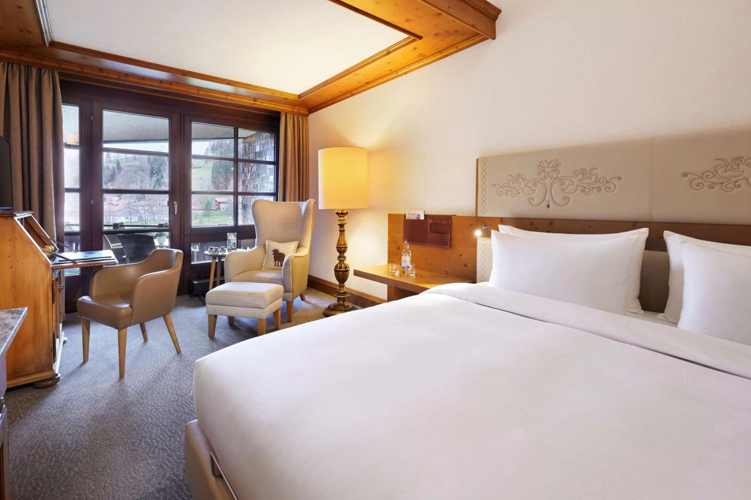 Bedroom, Bed in Parkhotel Oberstaufen