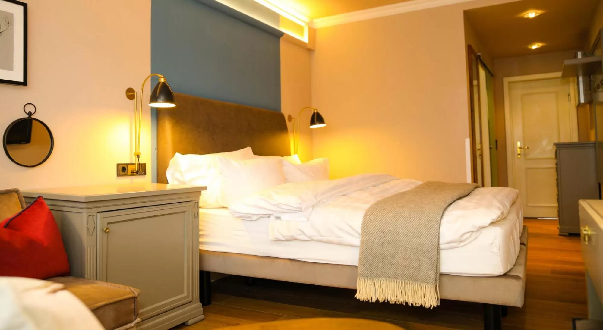 Photo of the whole room, Bed in Nordseehotel Kröger