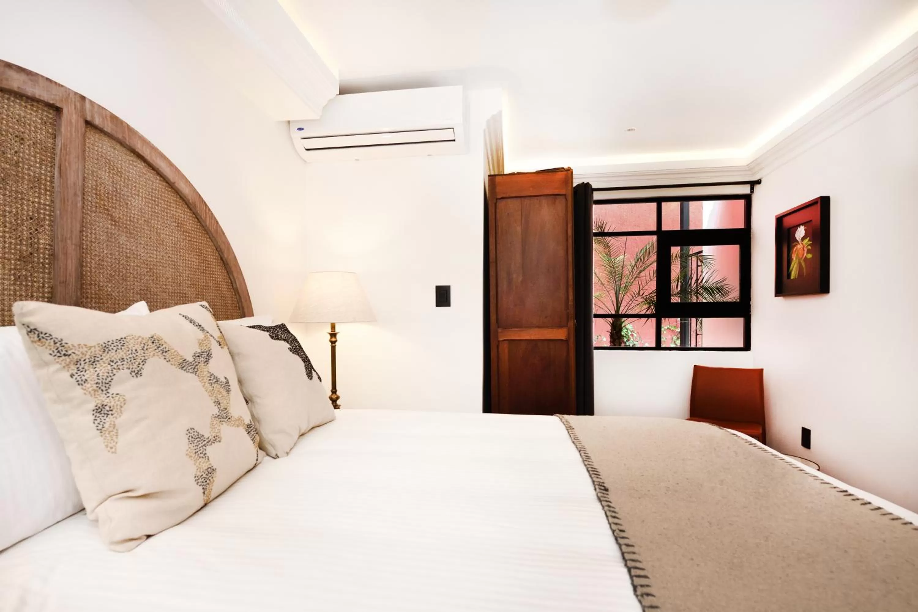 Bed in Orchid House Mexico City