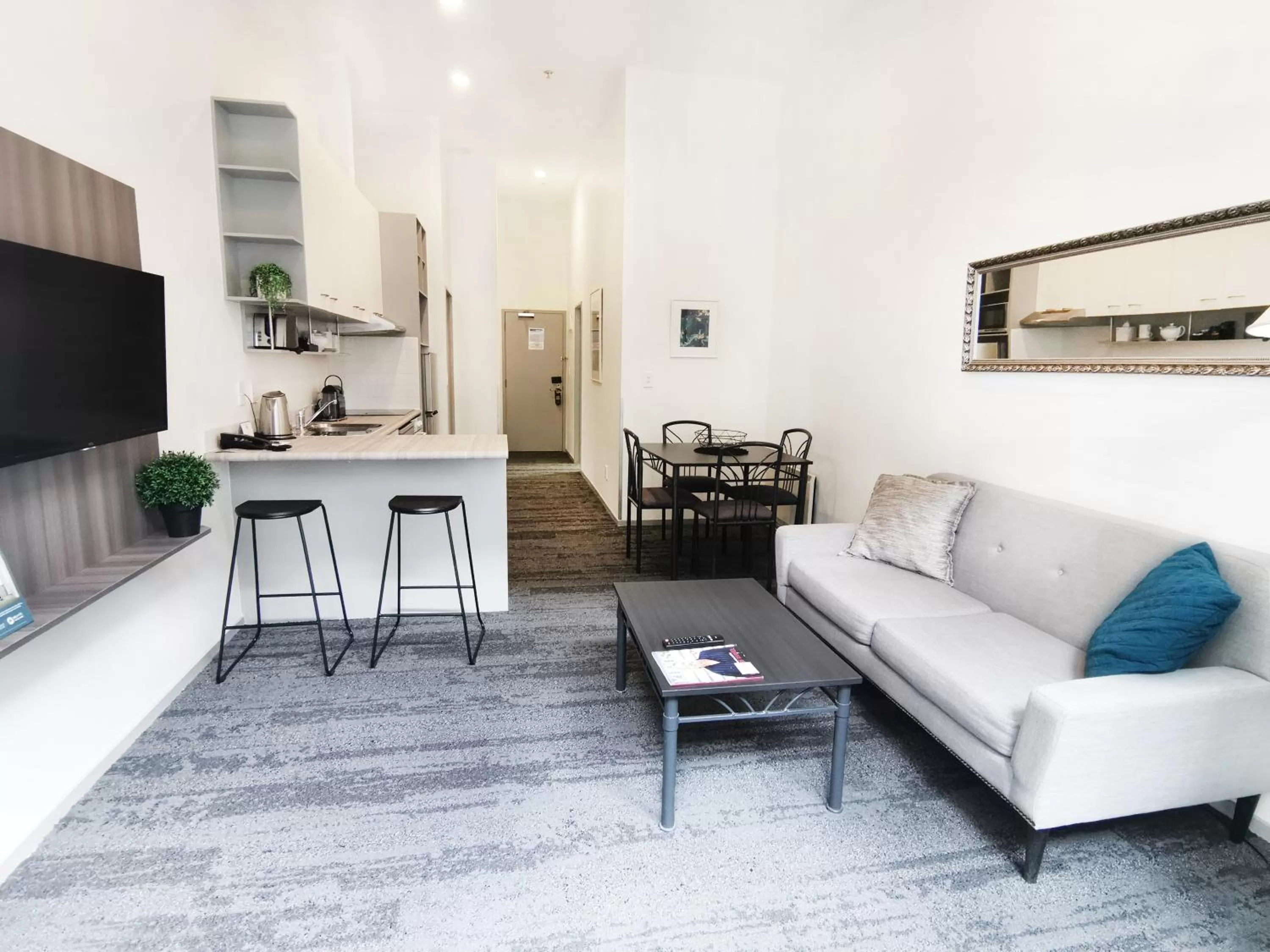 Living room in Quest on Eden Auckland CBD Apartment Hotel
