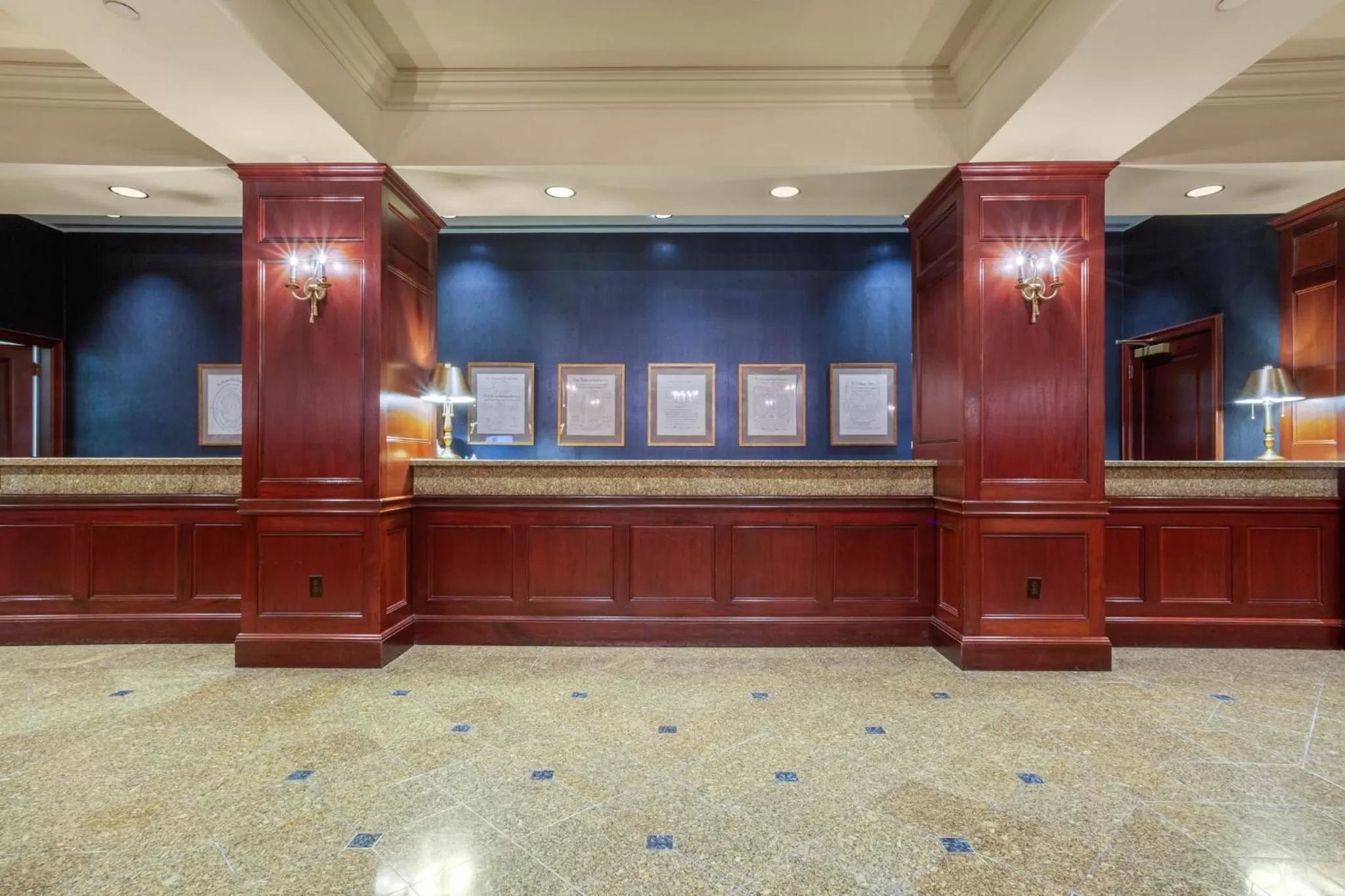Lobby or reception in Omni New Haven Hotel at Yale