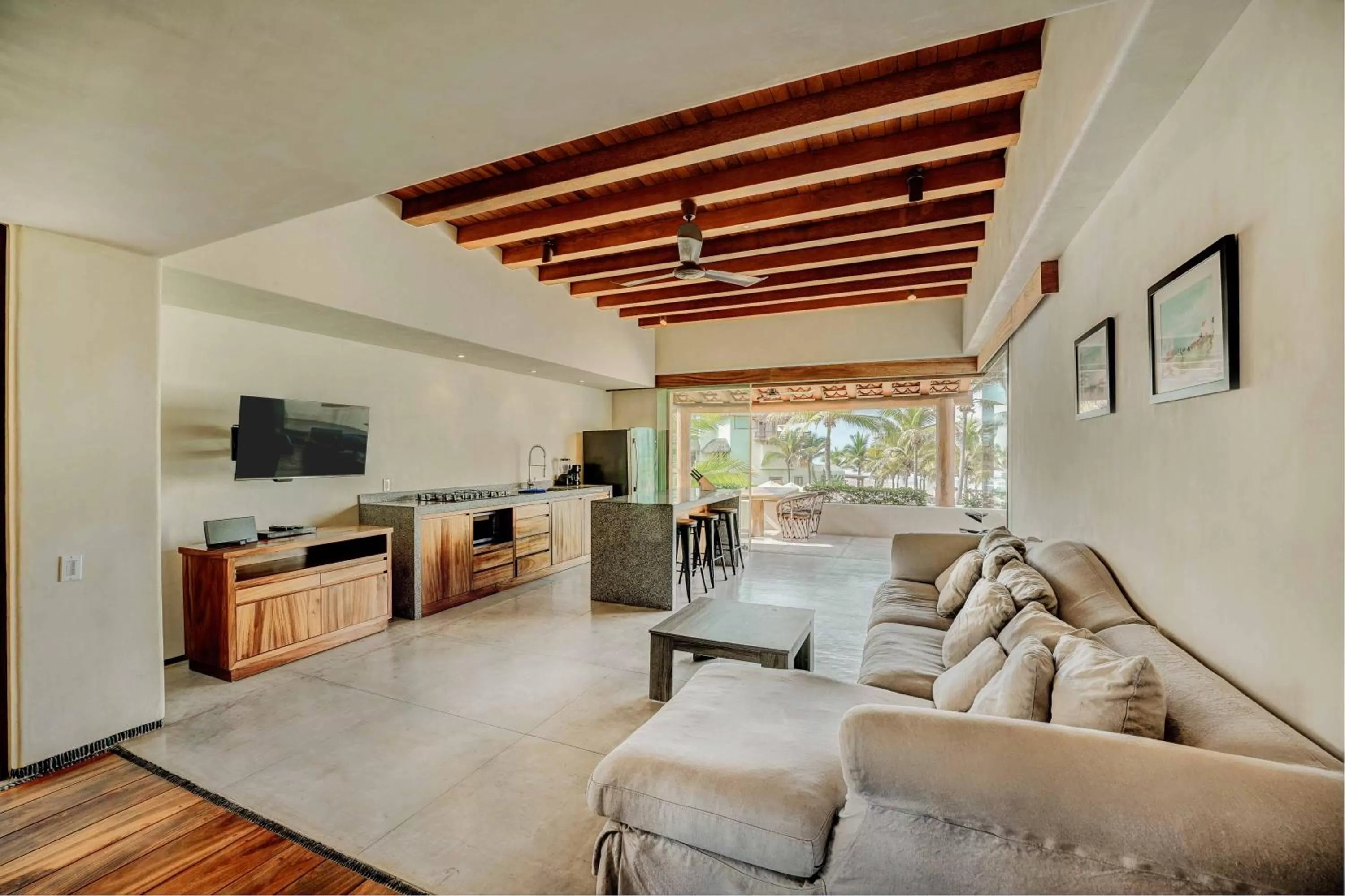 Seating area in Las Palmas Luxury Villas