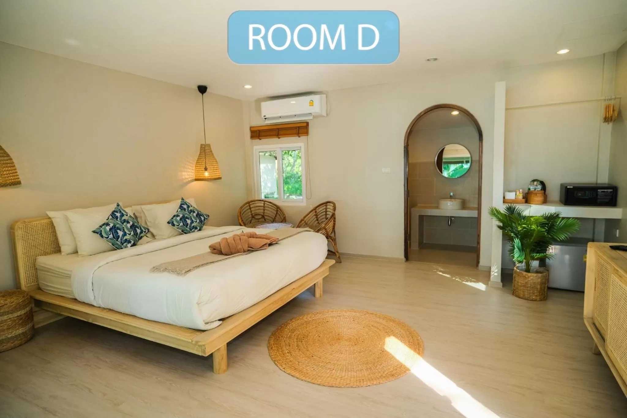 Bed in Siam Beach Resort Koh Kood