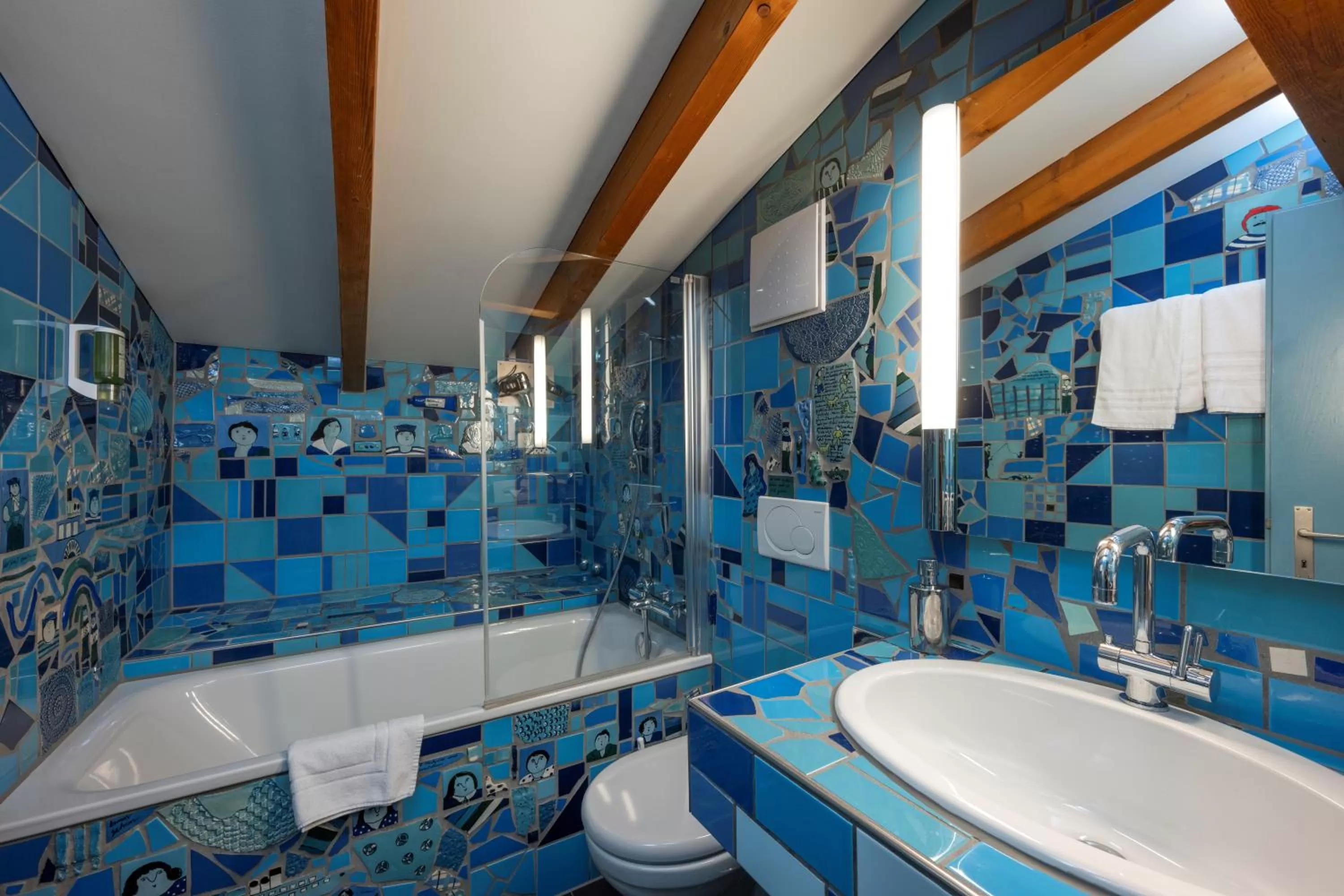 Bathroom in Hotel Rebstock