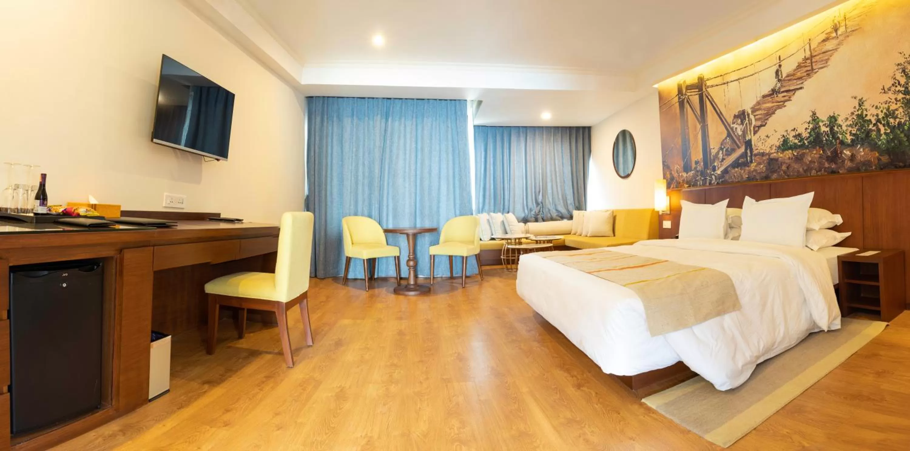 Photo of the whole room, Bed in Hotel Annapurna View Sarangkot