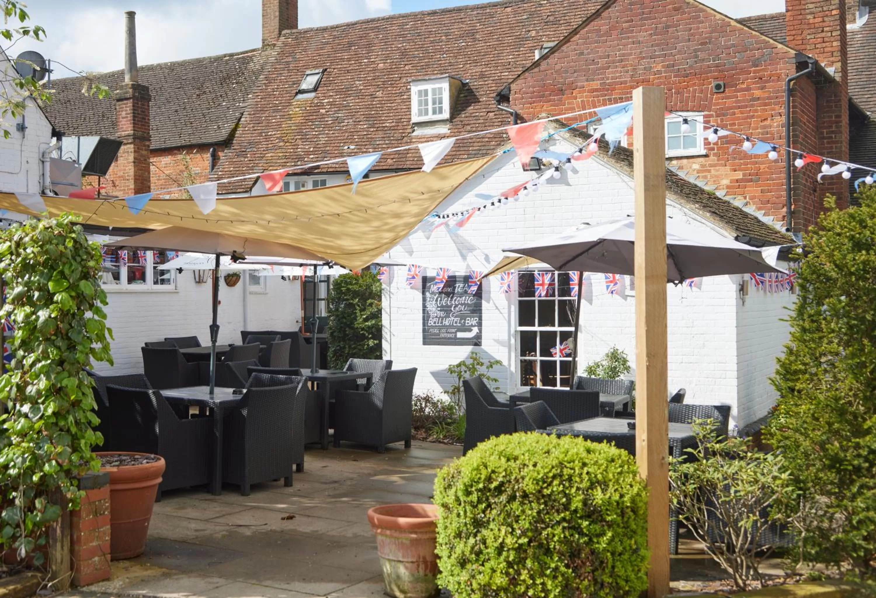 Garden in The Bell Hotel Woburn By Greene King Inns