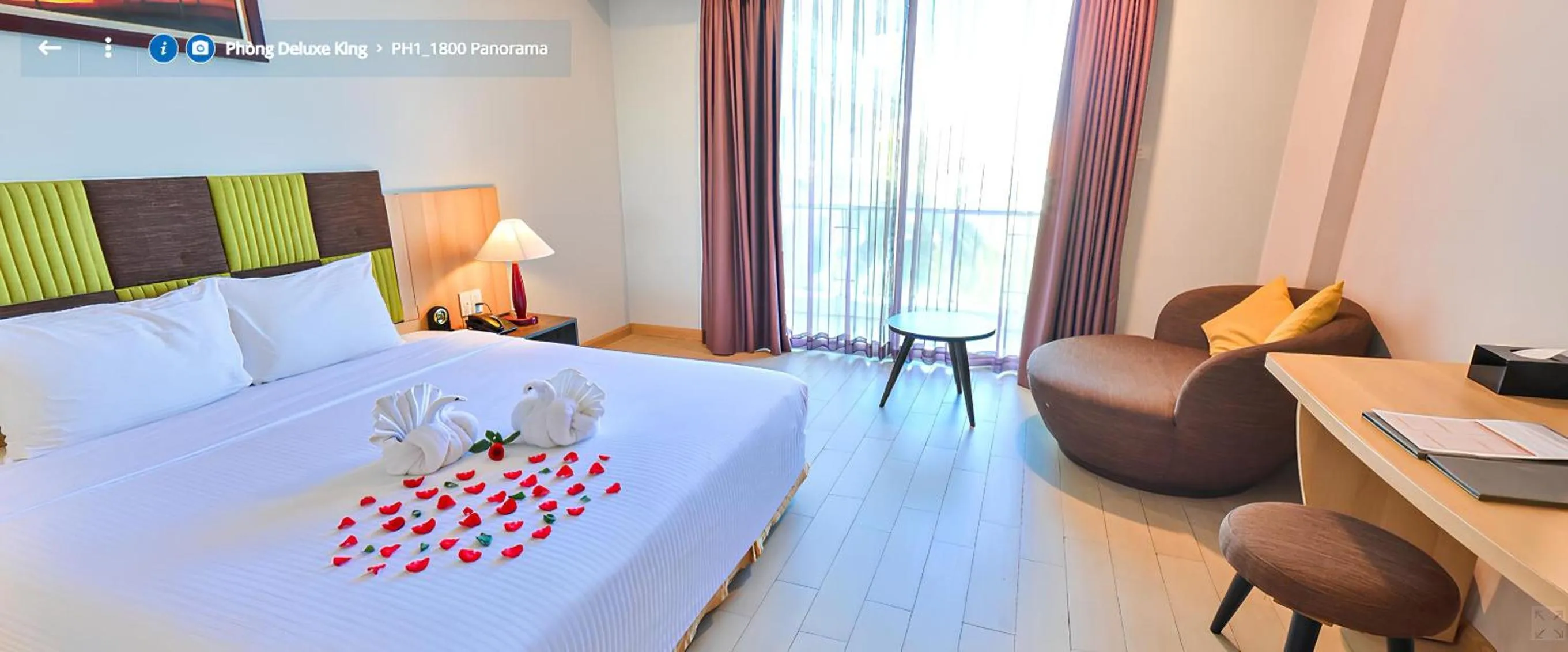 Living room, Bed in Muong Thanh Holiday Muine Hotel