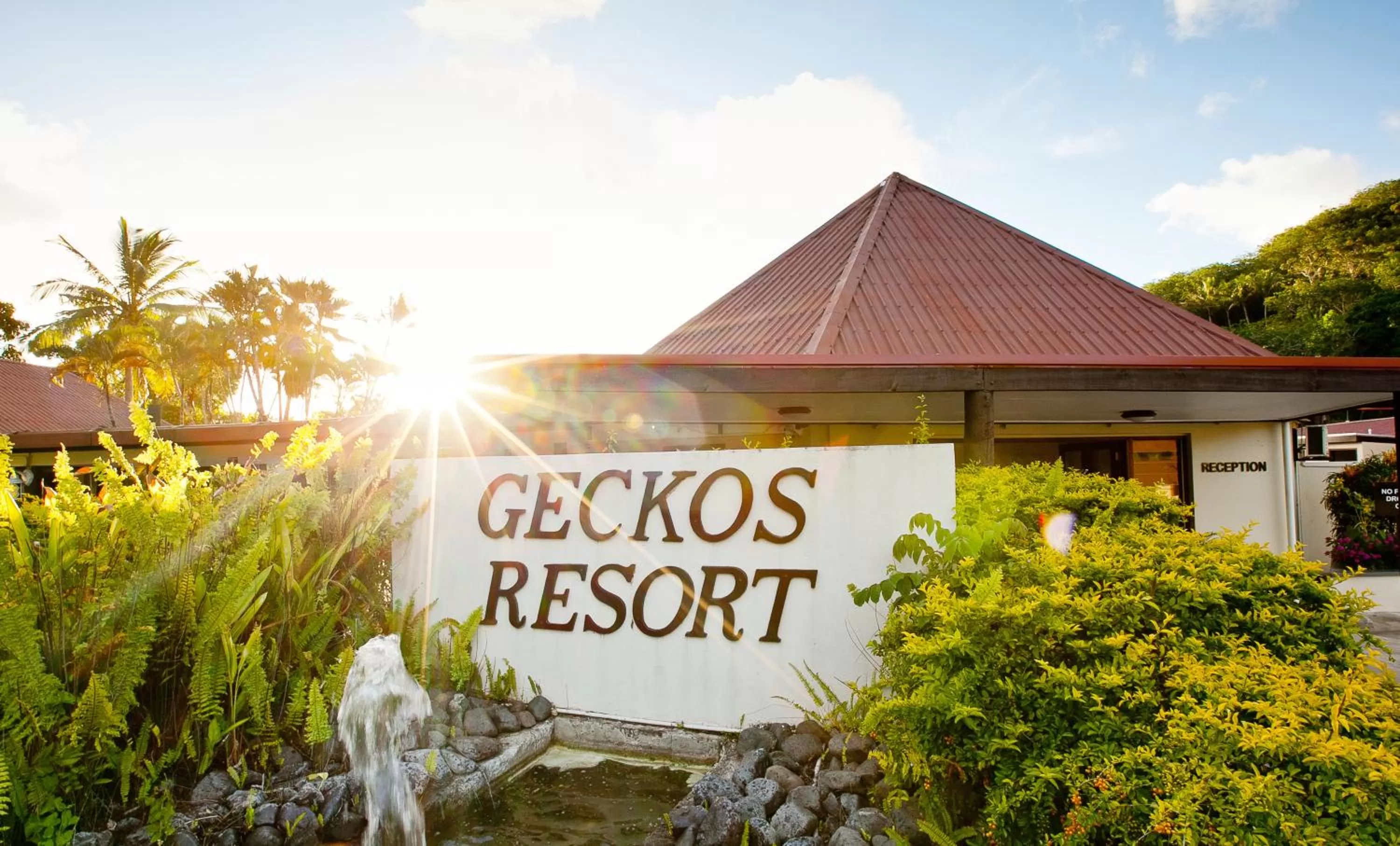 Facade/entrance in Gecko's Resort