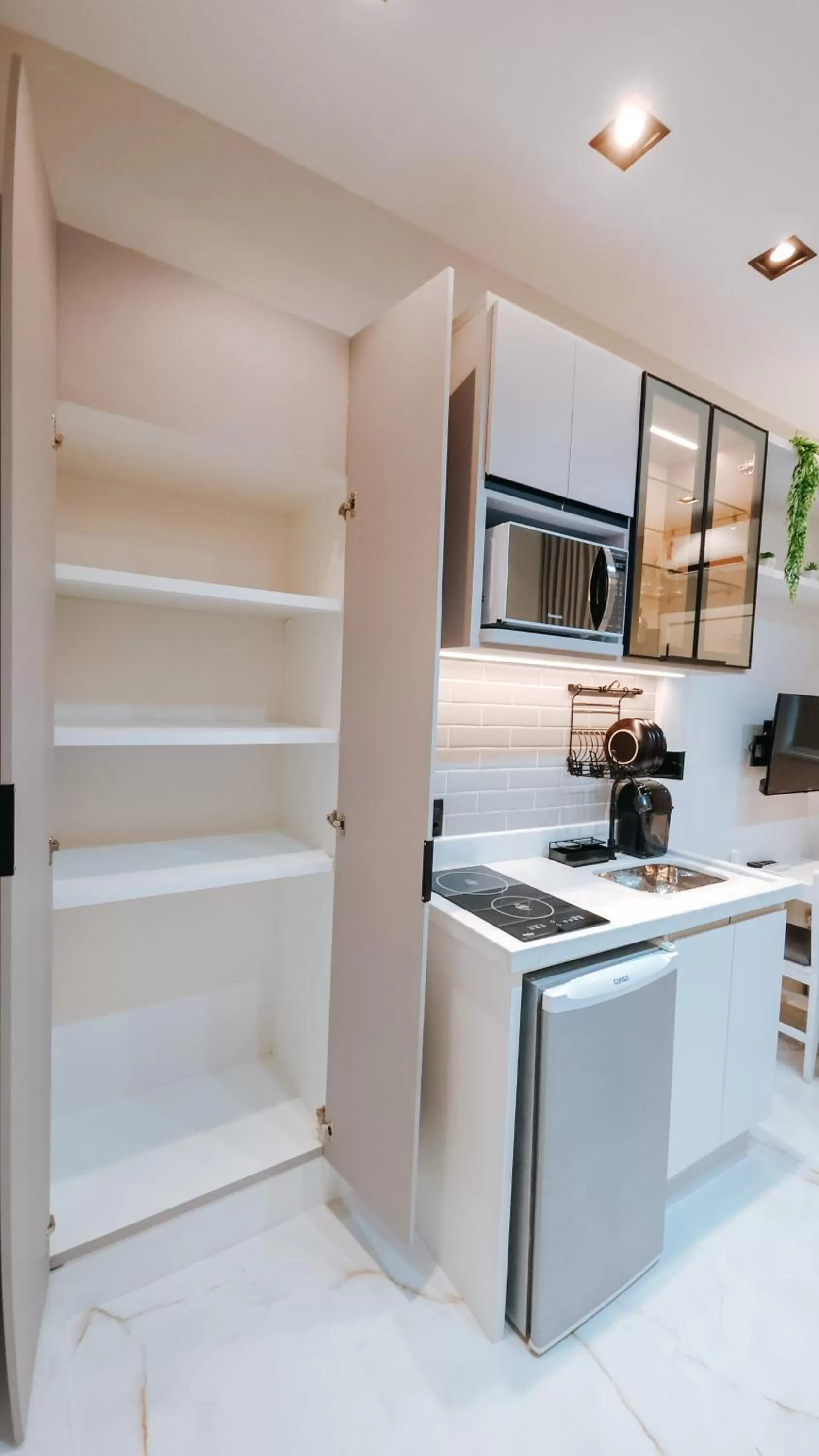 Kitchen or kitchenette in Pousada Água Marinha