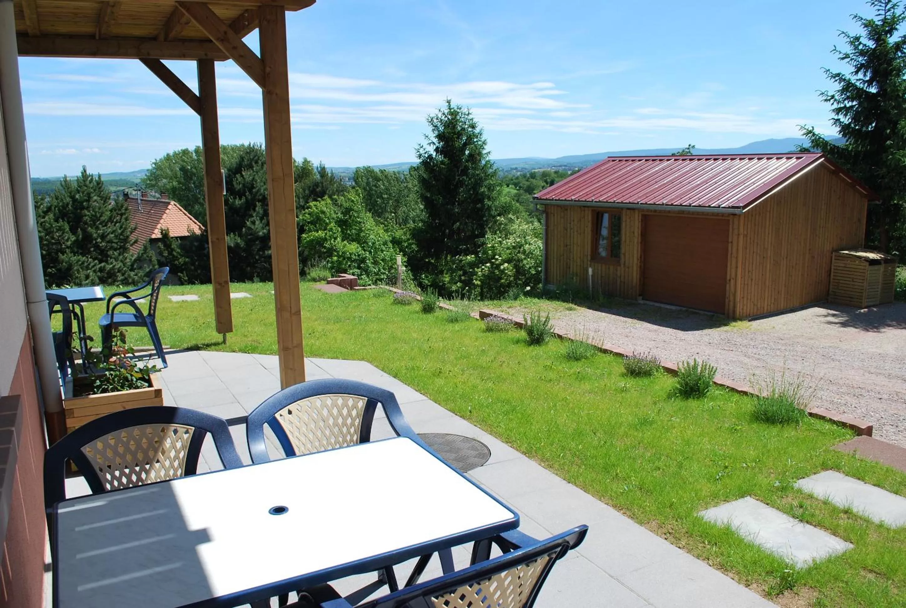 Balcony/Terrace in Chambres d'hôtes Les vignes