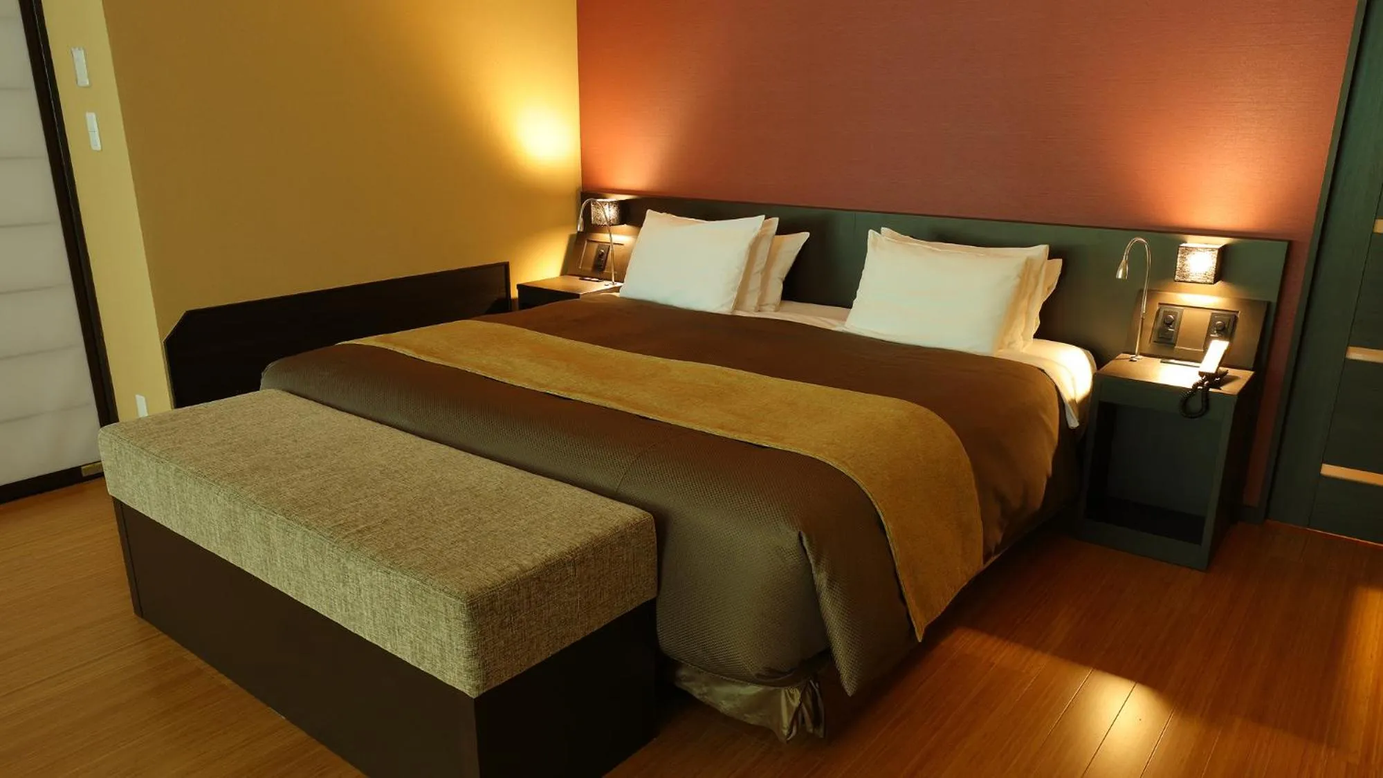 Bed in Arima Onsen Taketoritei Maruyama