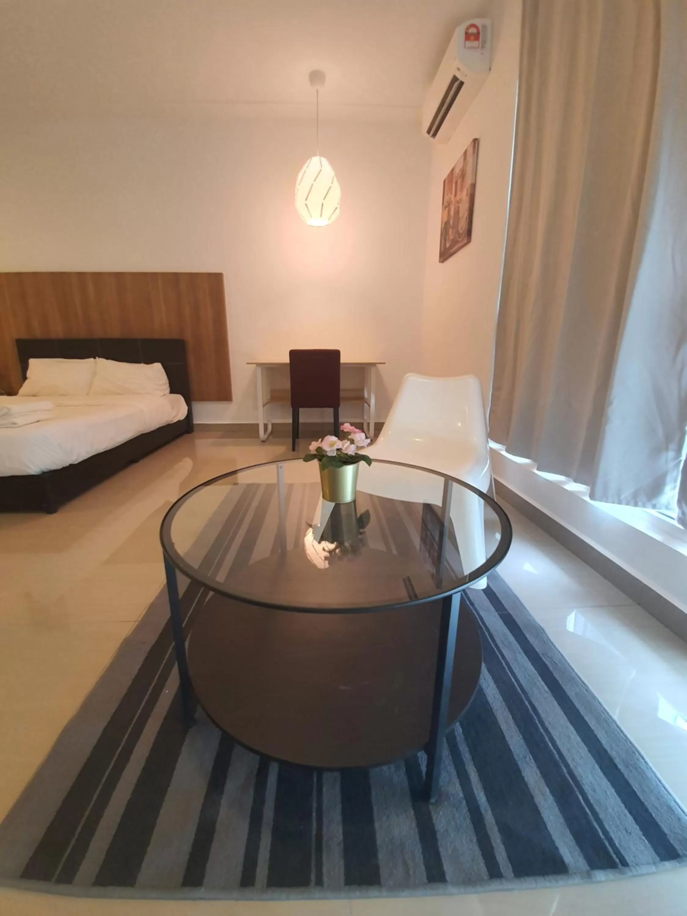 Seating area, Bed in Bangi Perdana Hotel