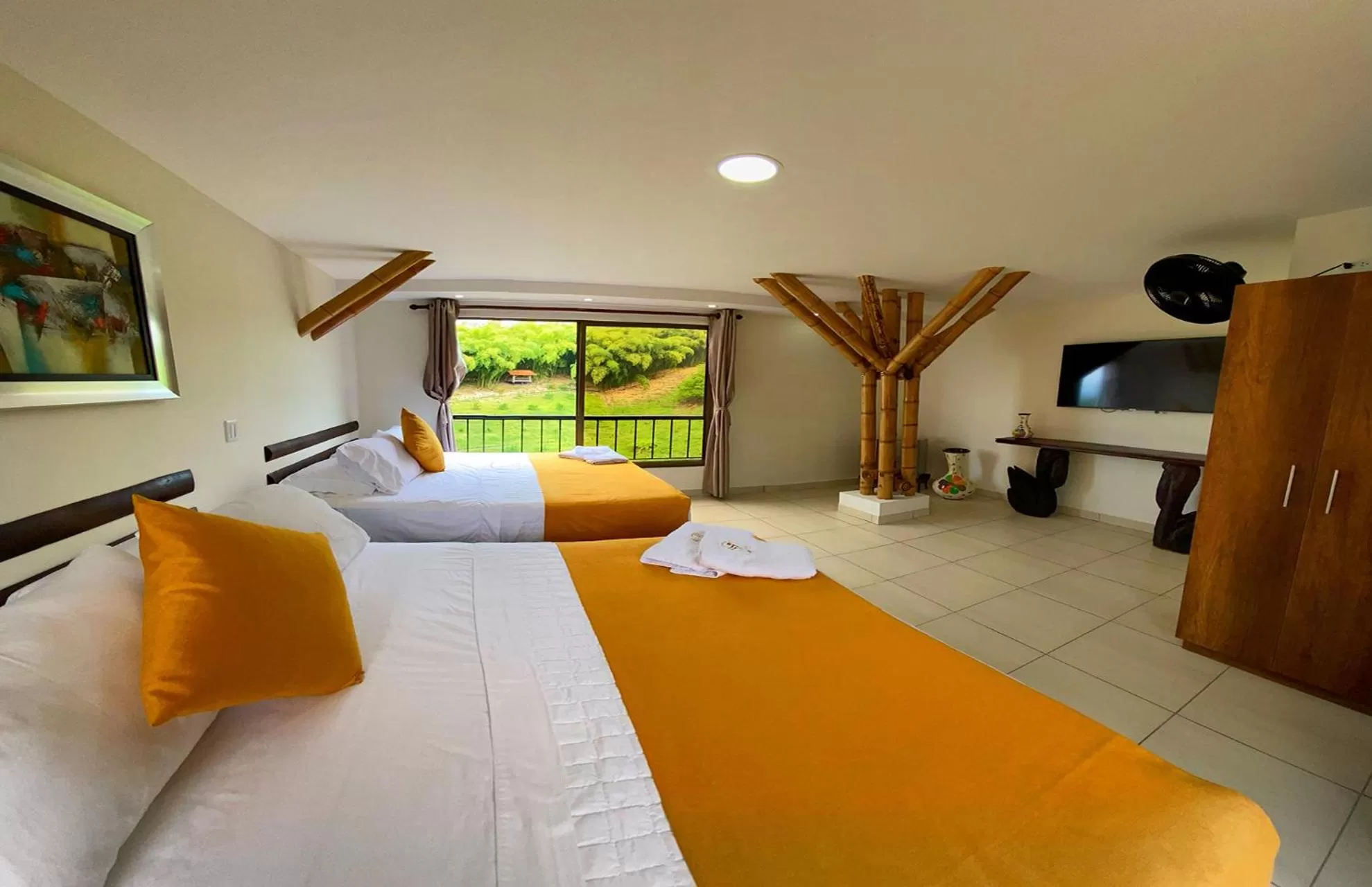 Bed in La Victoria Hotel Campestre