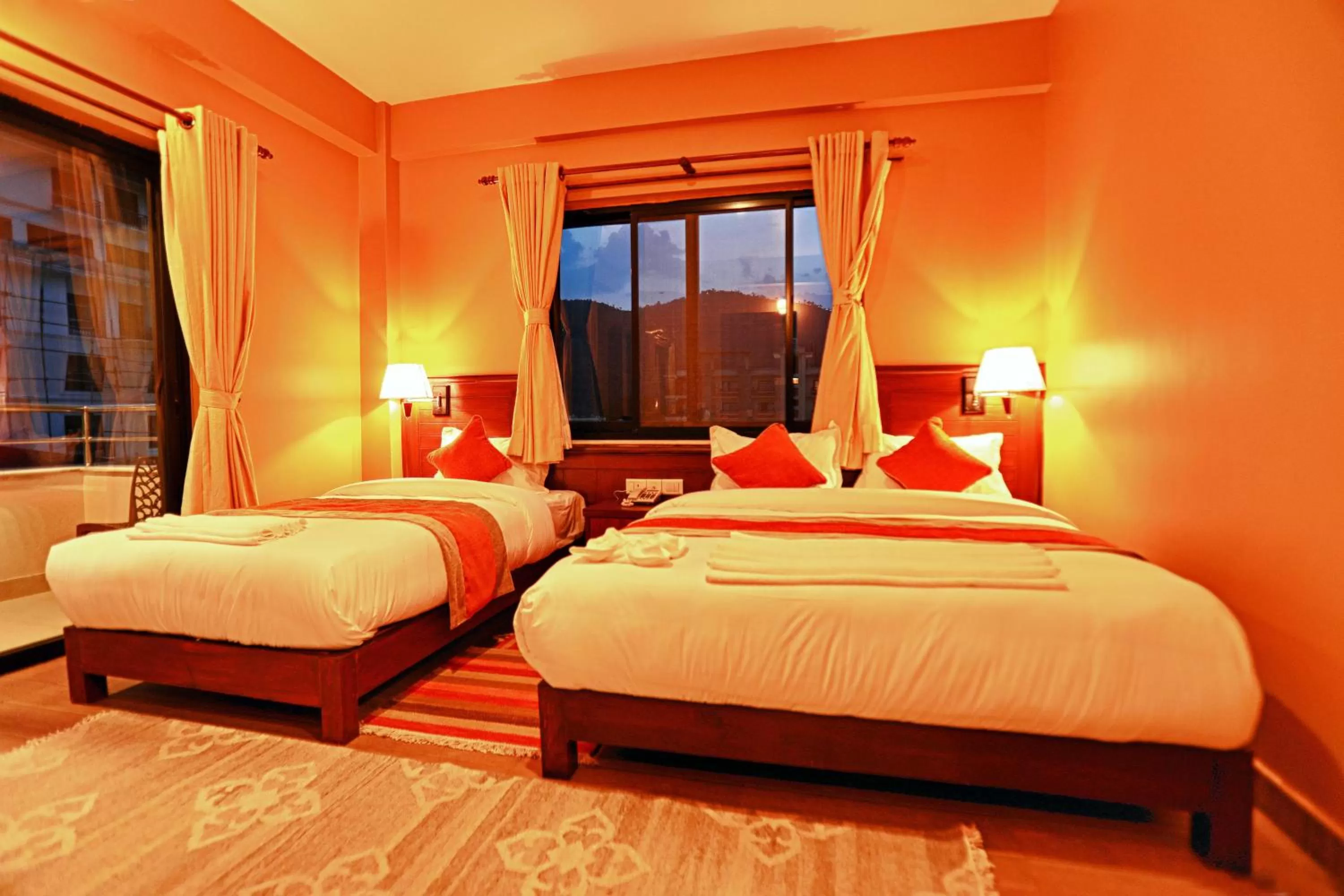 Decorative detail, Bed in Hotel The Clock