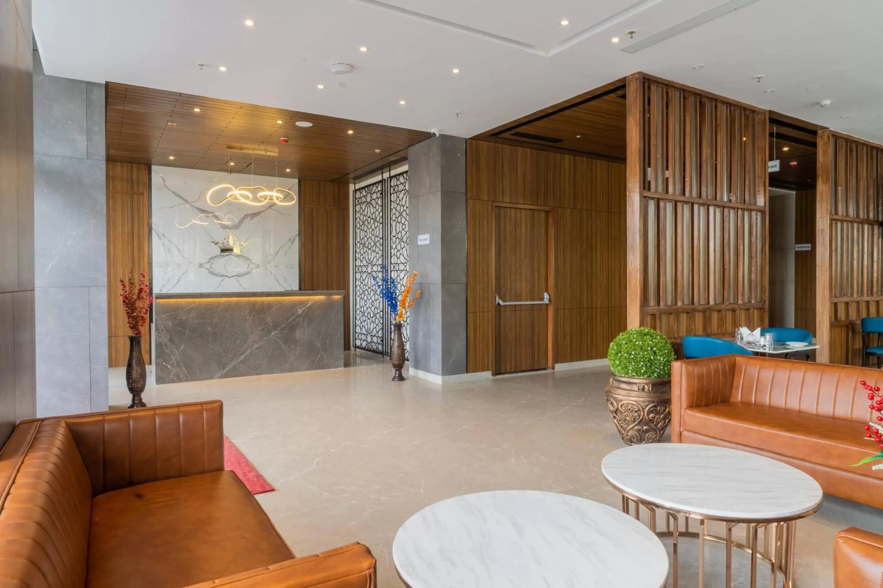 Lobby or reception, Lobby/Reception in The Monarch at Chakan MIDC, Pune