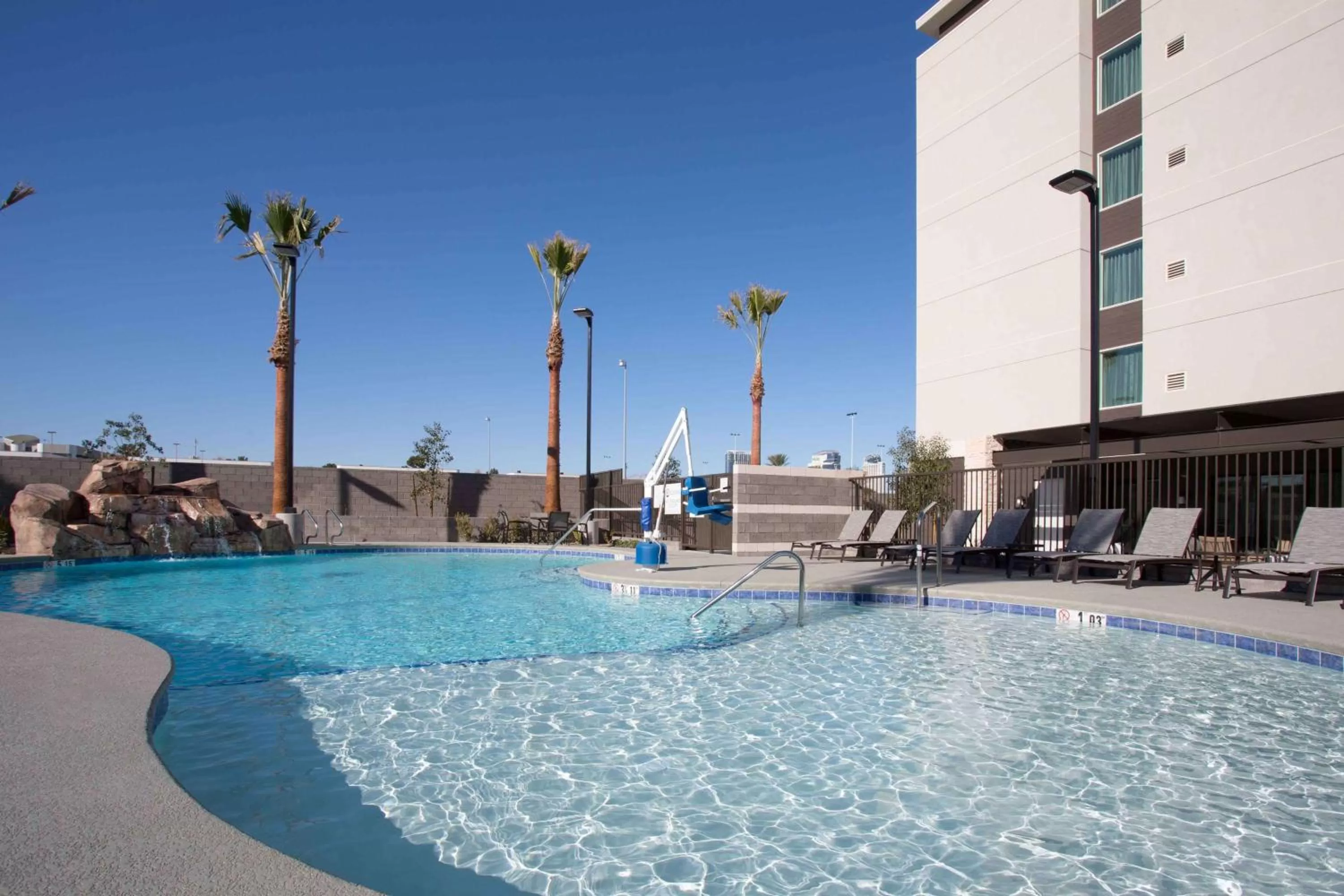 Pool view in Homewood Suites By Hilton Las Vegas City Center