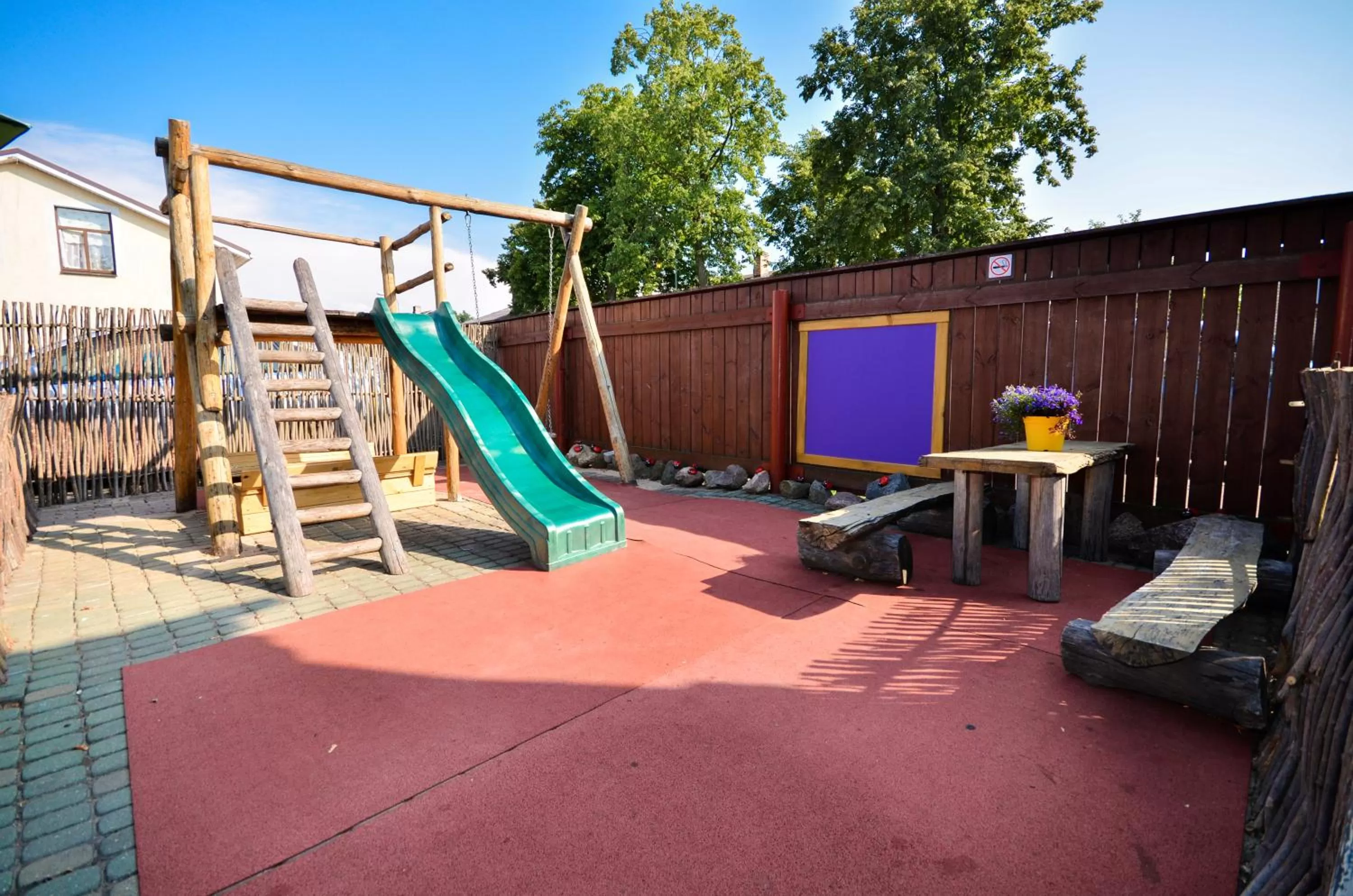 Children play ground in Veldzes Nams