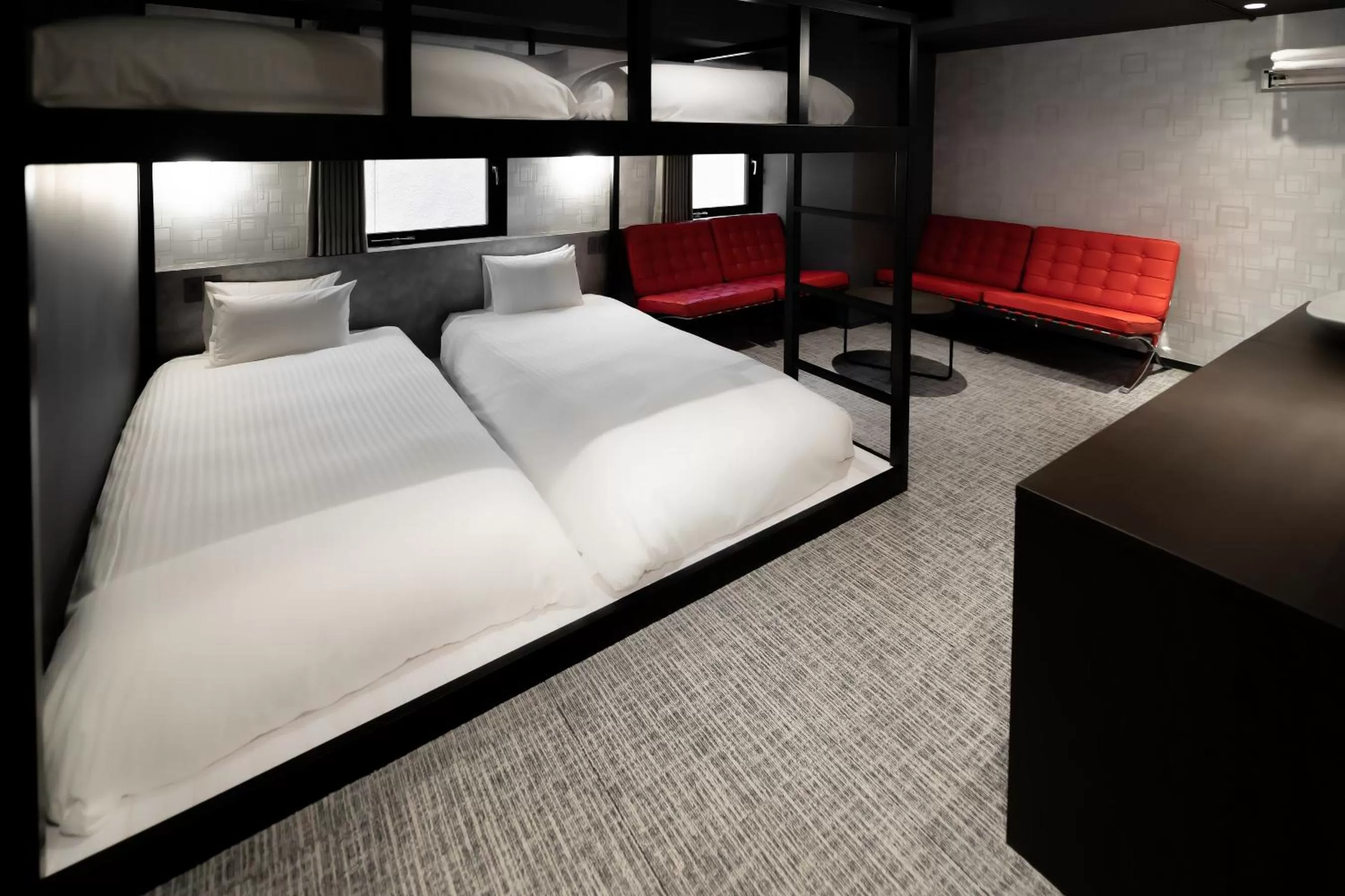 Photo of the whole room, Bed in EN HOTEL Hakata