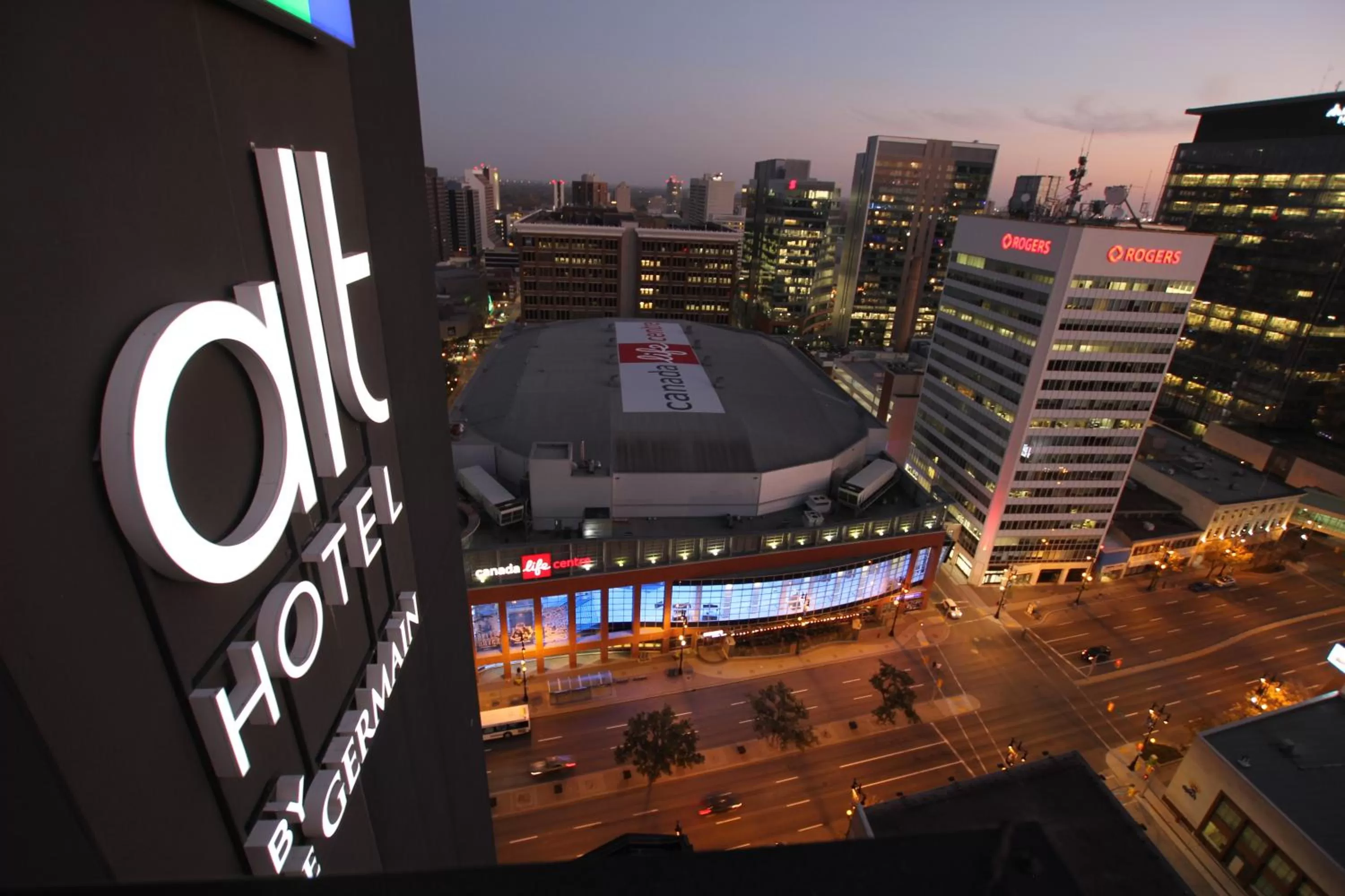 City view in Alt Hotel Winnipeg