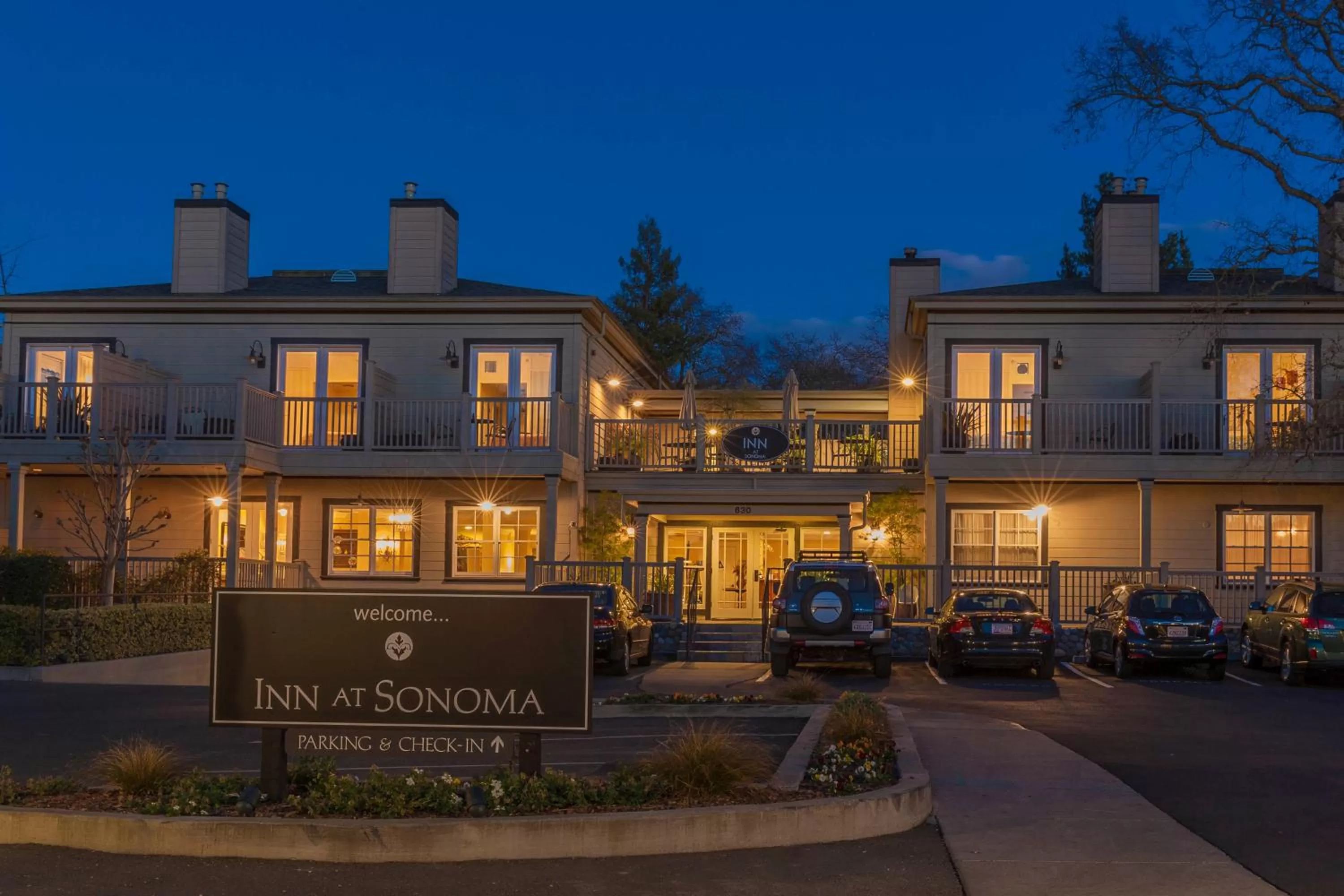 Facade/entrance in Inn at Sonoma, A Four Sisters Inn