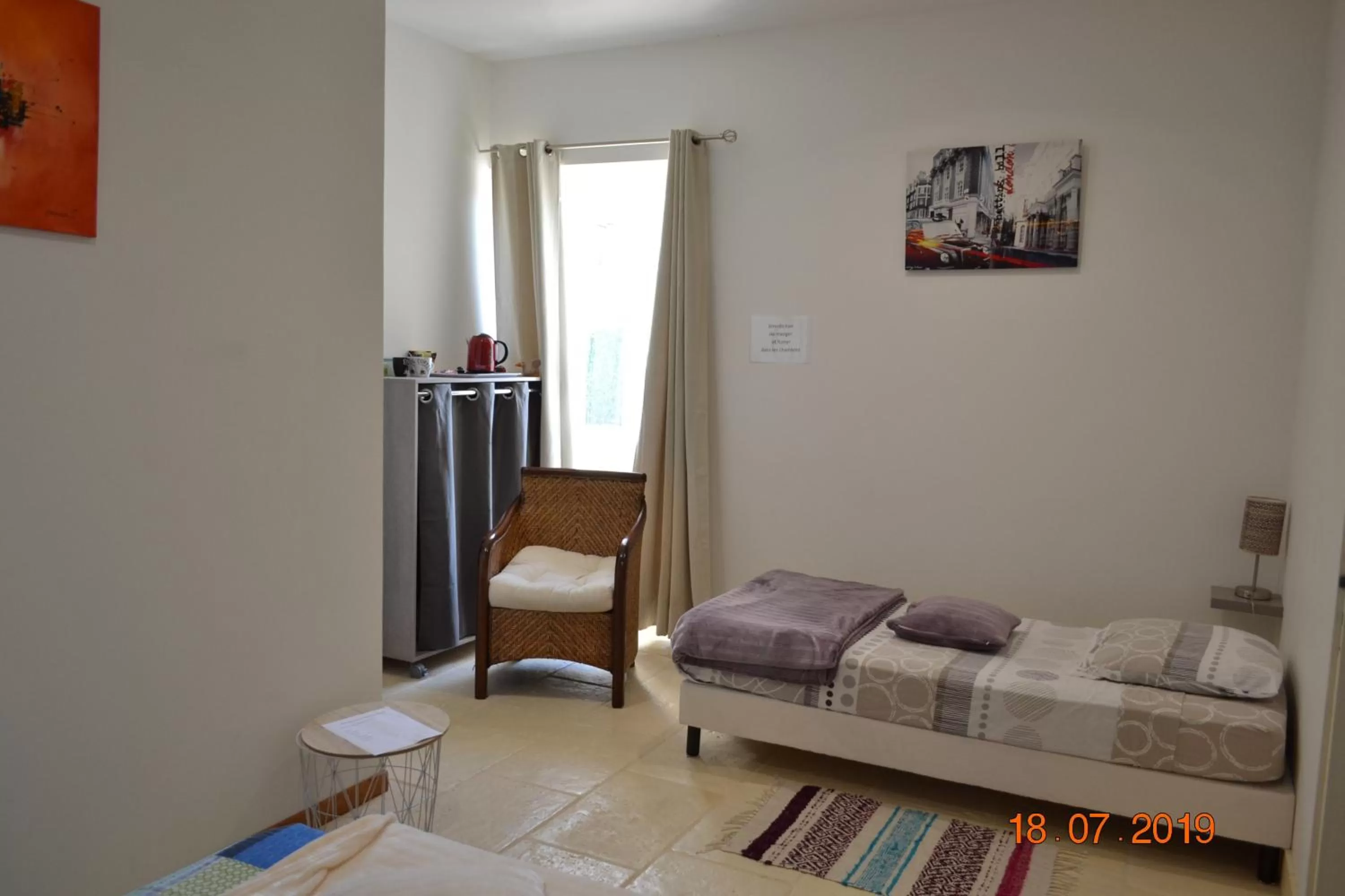 Bed in Les Chambres de Carreau