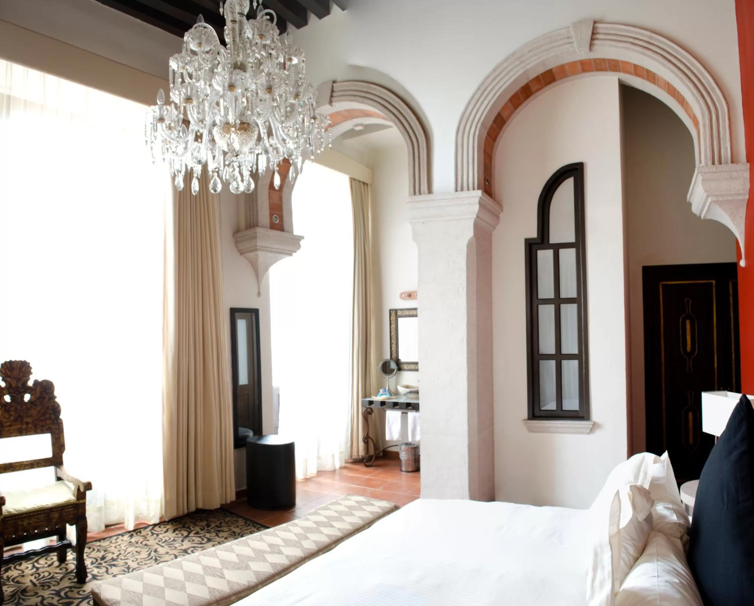 Bathroom, Bed in Hotel Herencia By Hosting House