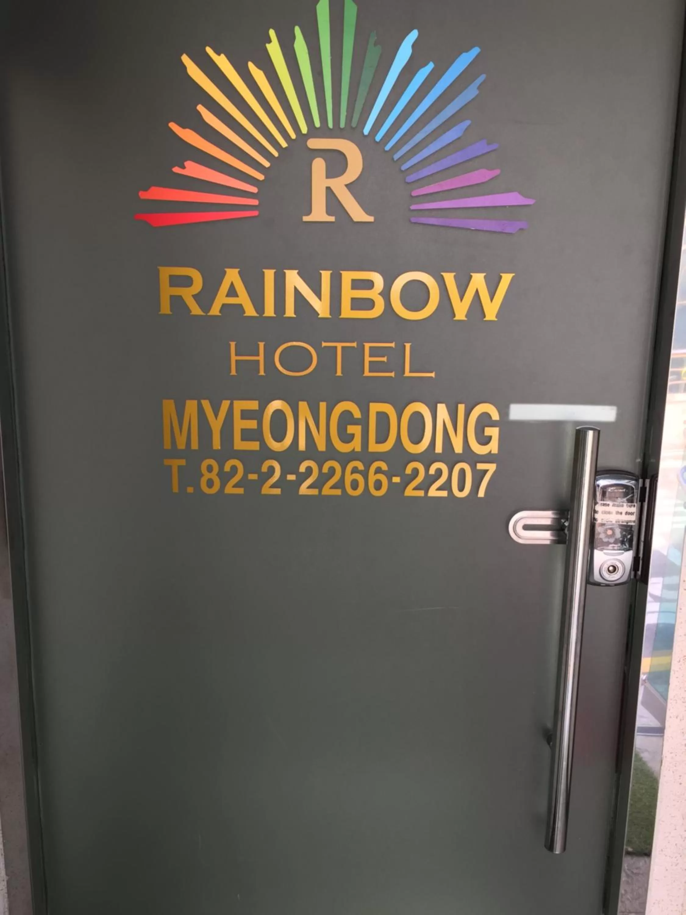 Logo/Certificate/Sign in Rainbow Hotel Myeongdong