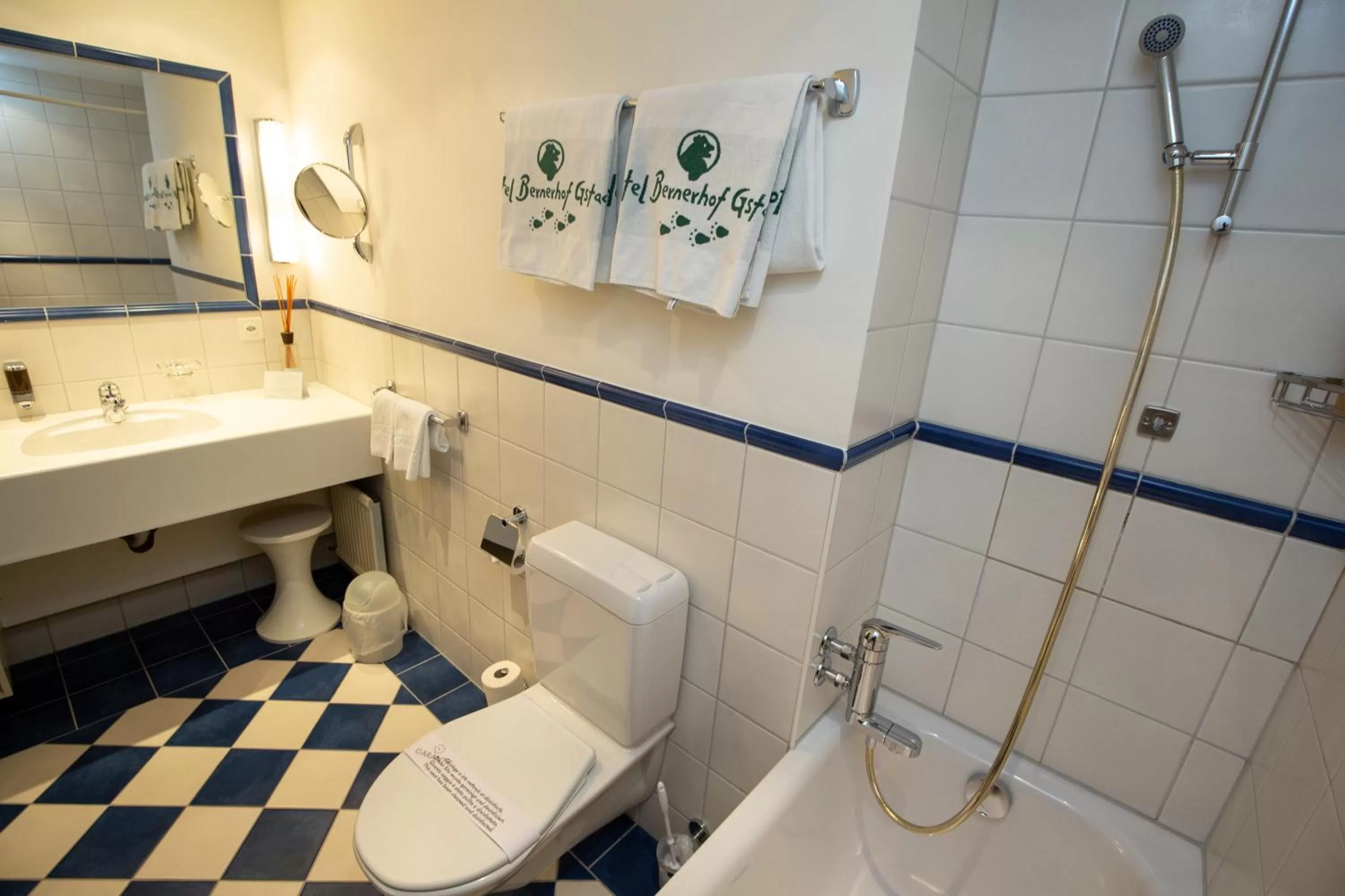 Toilet in Bernerhof Swiss Quality Hotel Gstaad