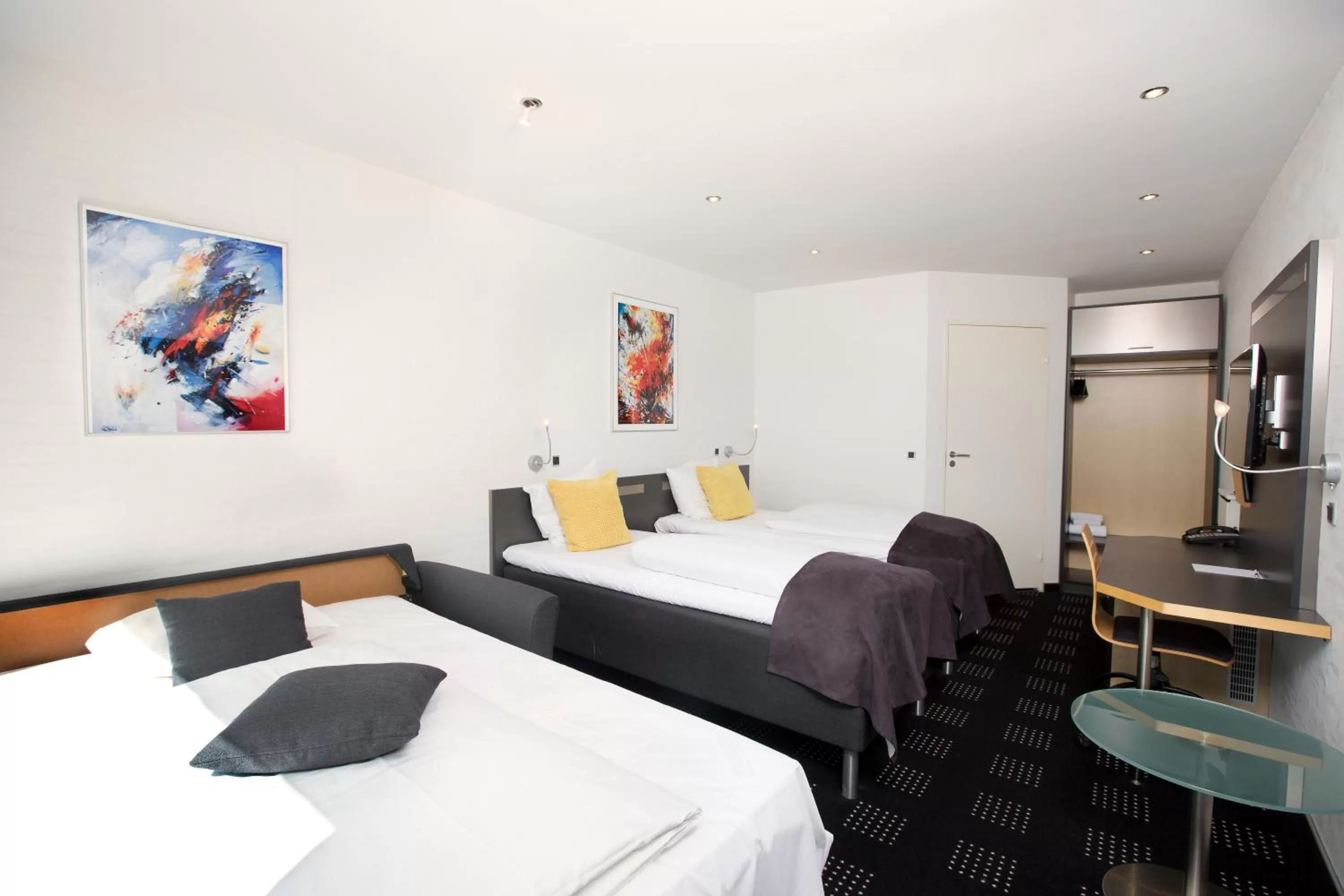 Bed in Hotel Hedegaarden