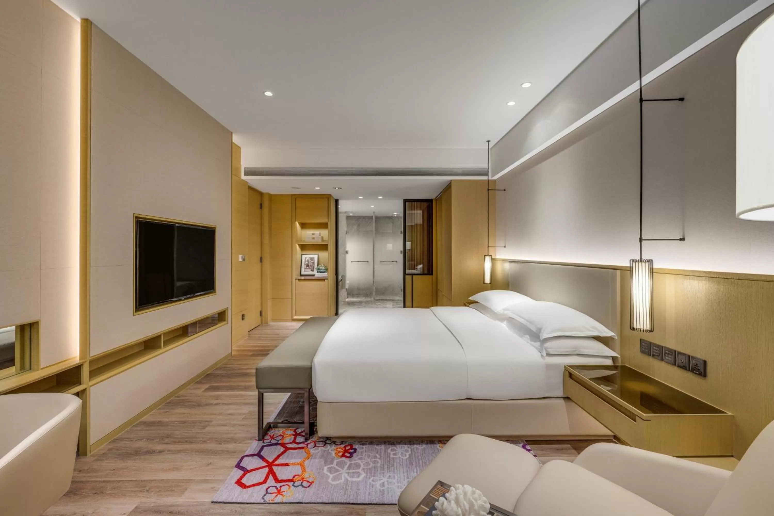 Photo of the whole room, Bed in Kaohsiung Marriott Hotel