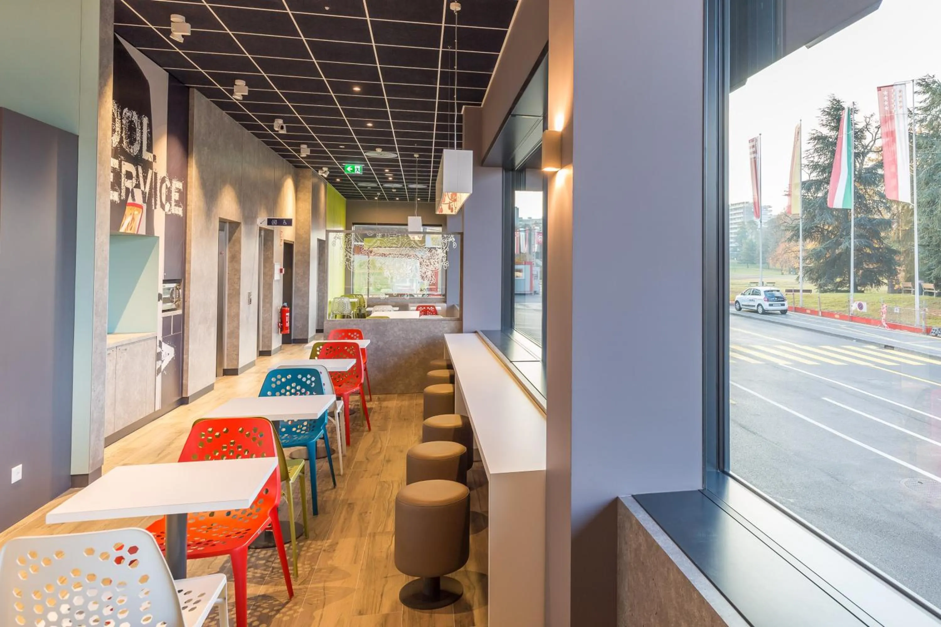 Lobby or reception in ibis budget Geneve Palexpo Aeroport