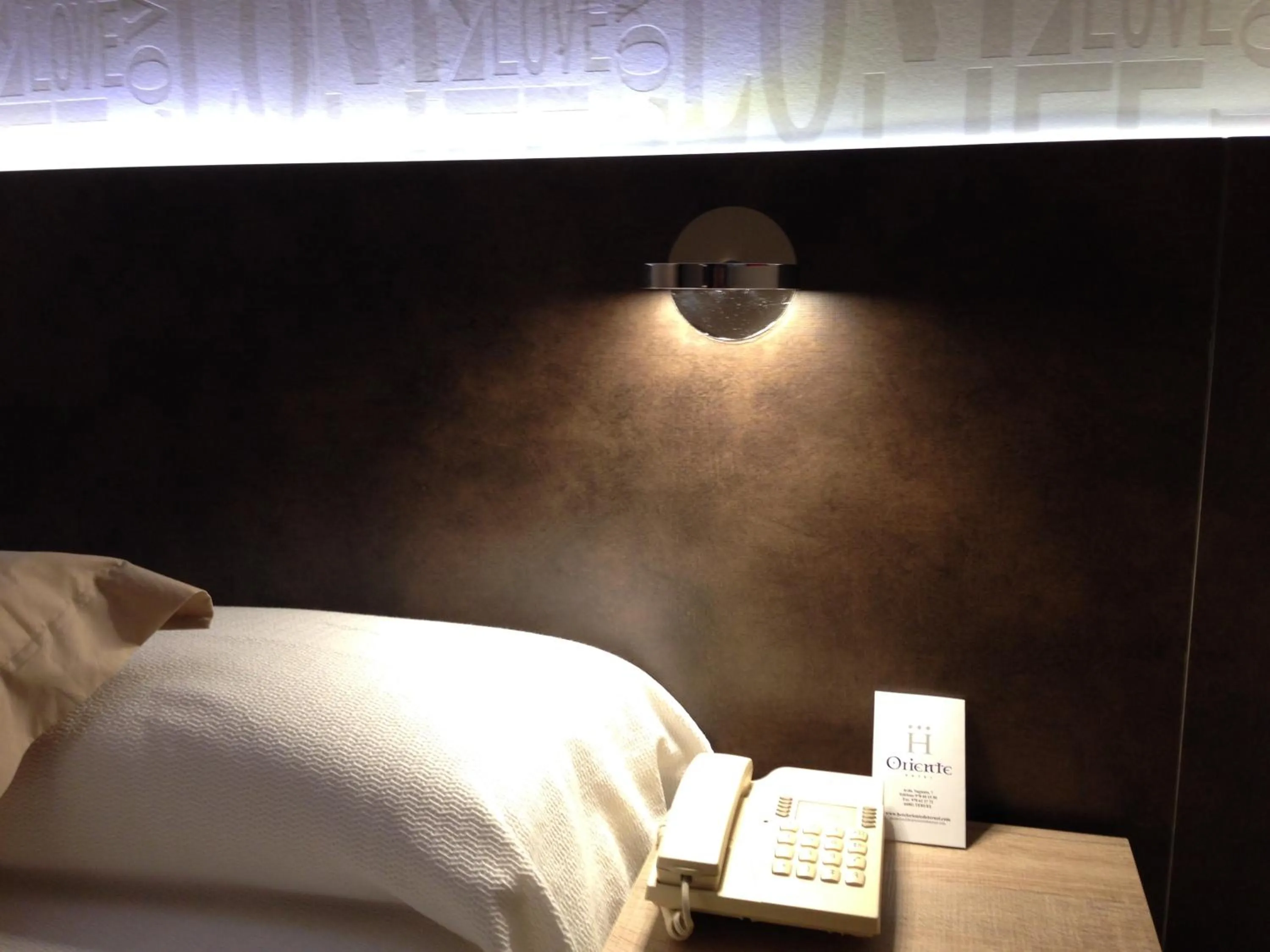 Decorative detail, Bed in Hotel Oriente