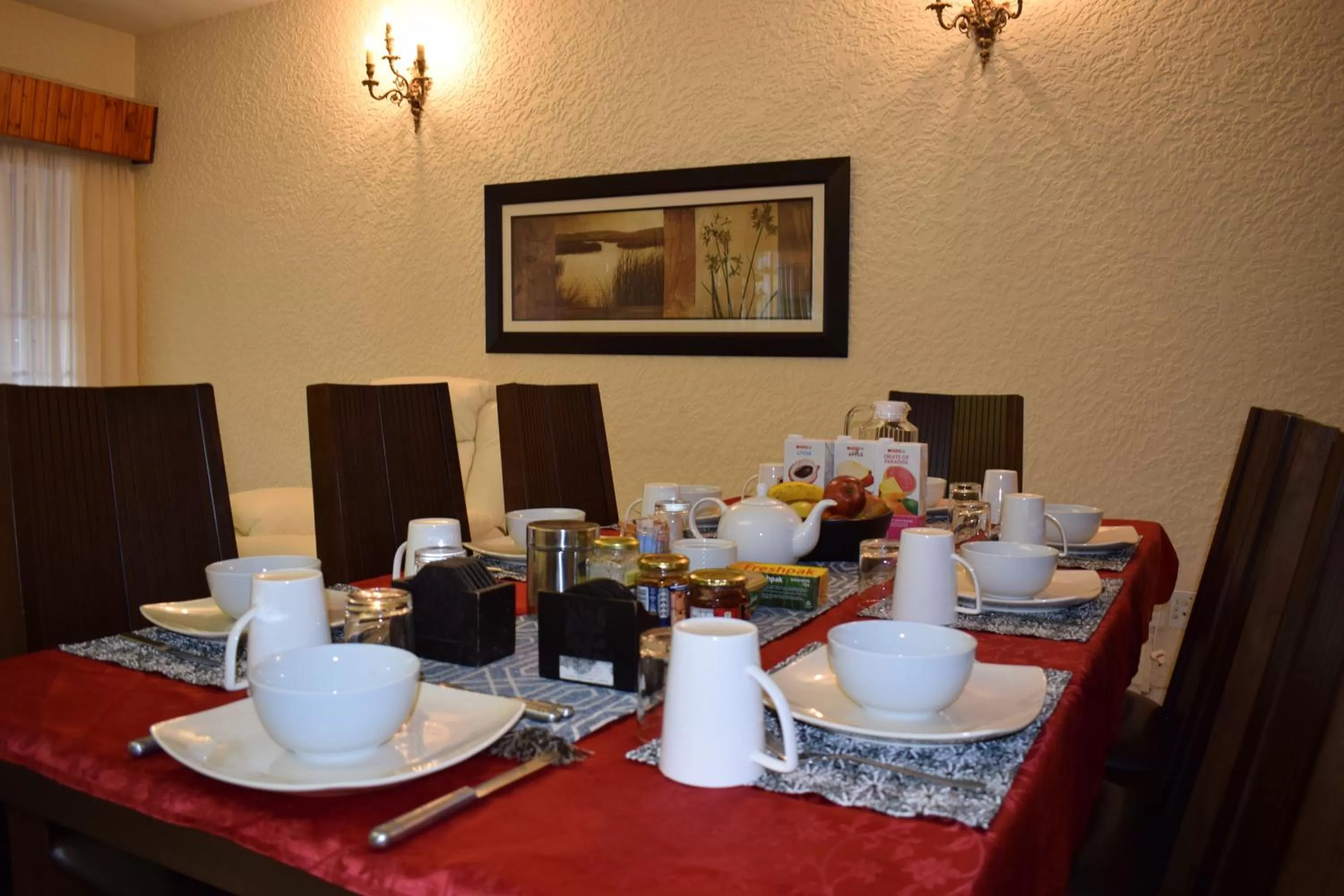 Continental breakfast in Moye Guest House