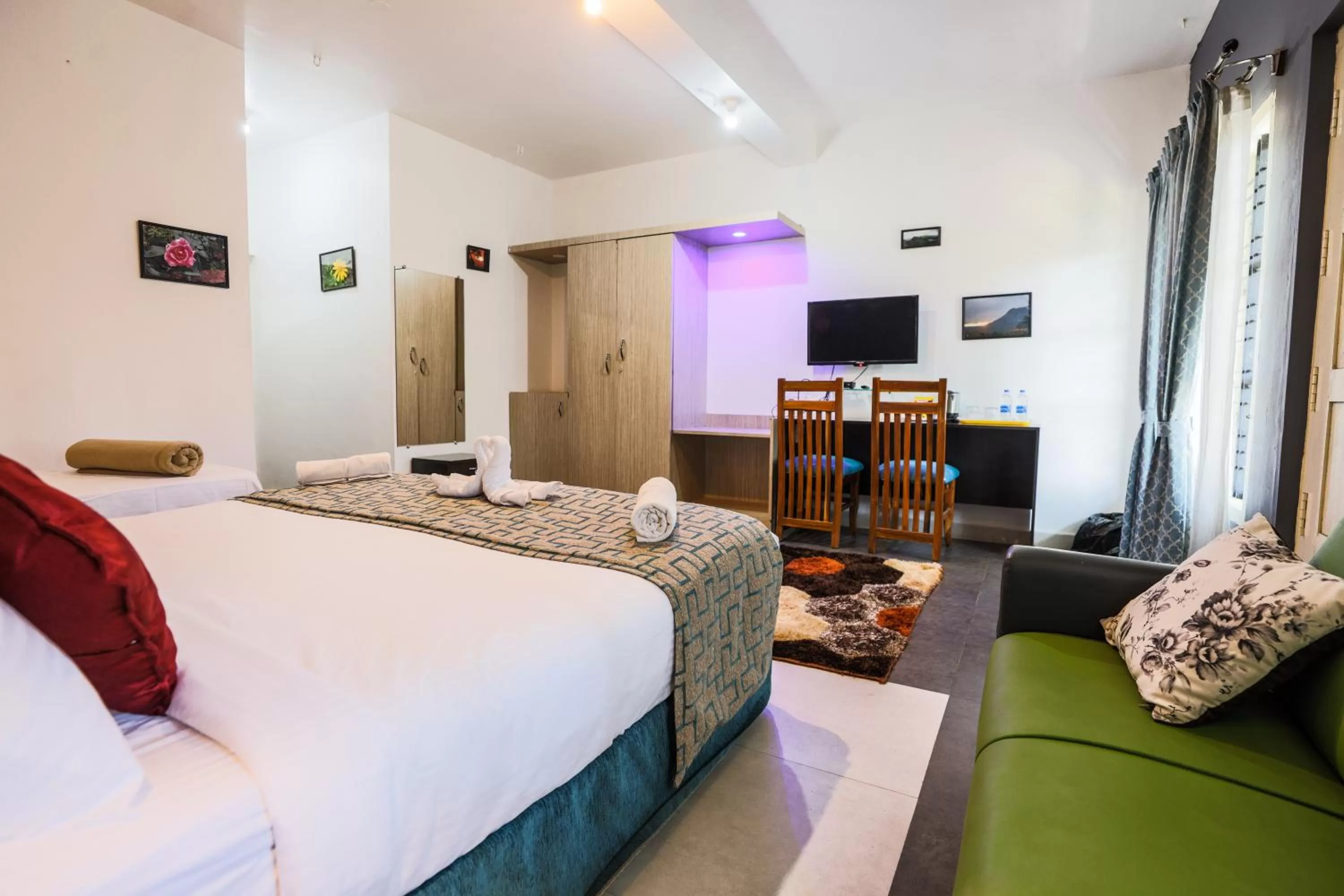 Bedroom, Bed in The Spectrum Resort - Chikmagalur