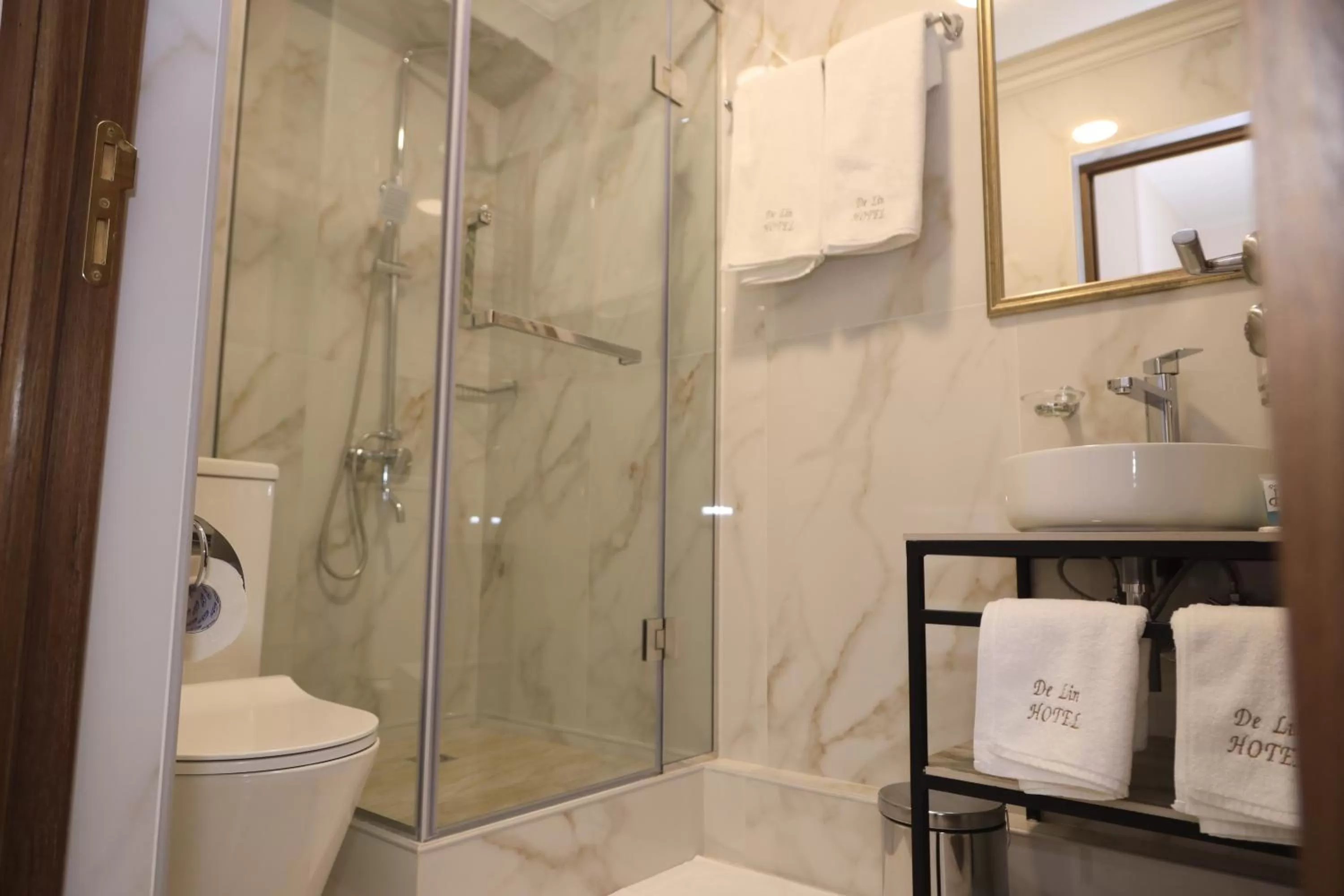 Shower in DeLin Hotel And Tours