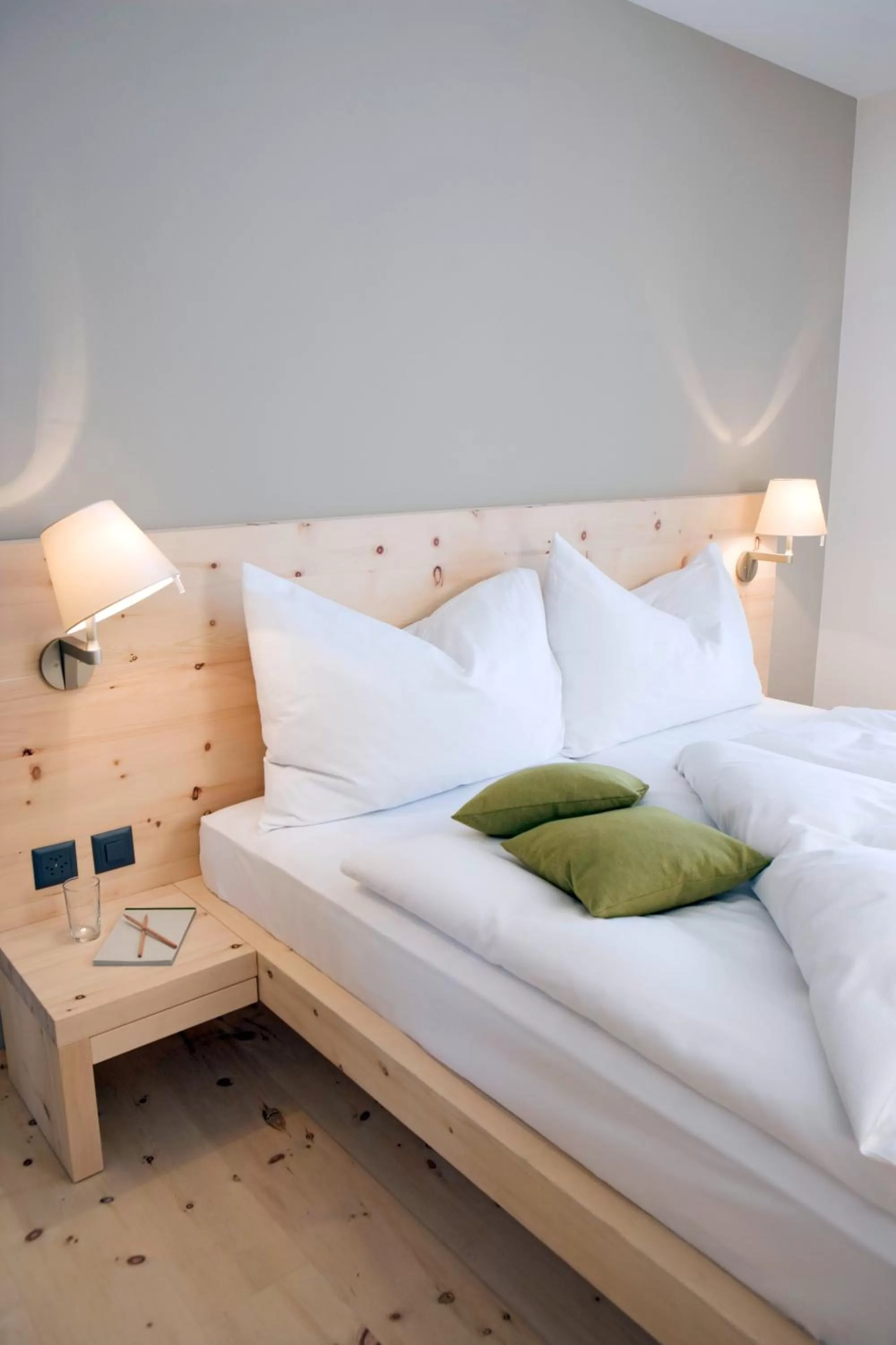 Bed in Romantik Hotel Muottas Muragl