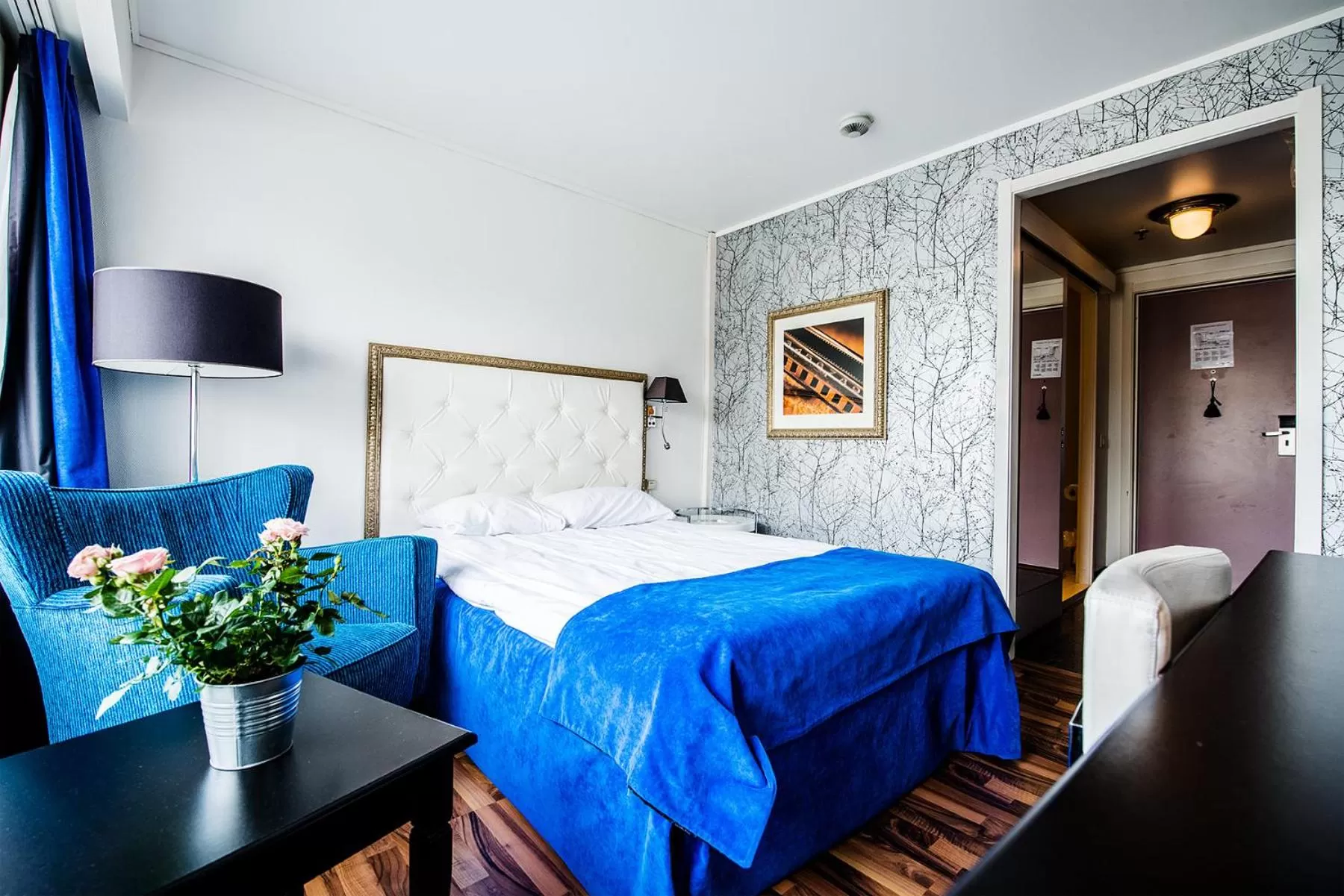 Bed in Home Hotel Grand Olav