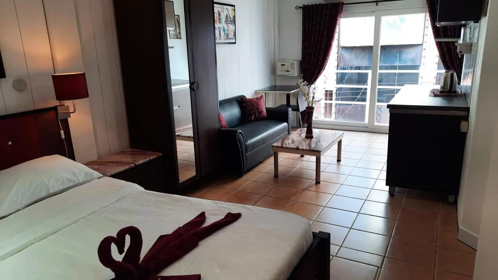 View (from property/room), Bed in Swiss Food Restaurant and room for rent