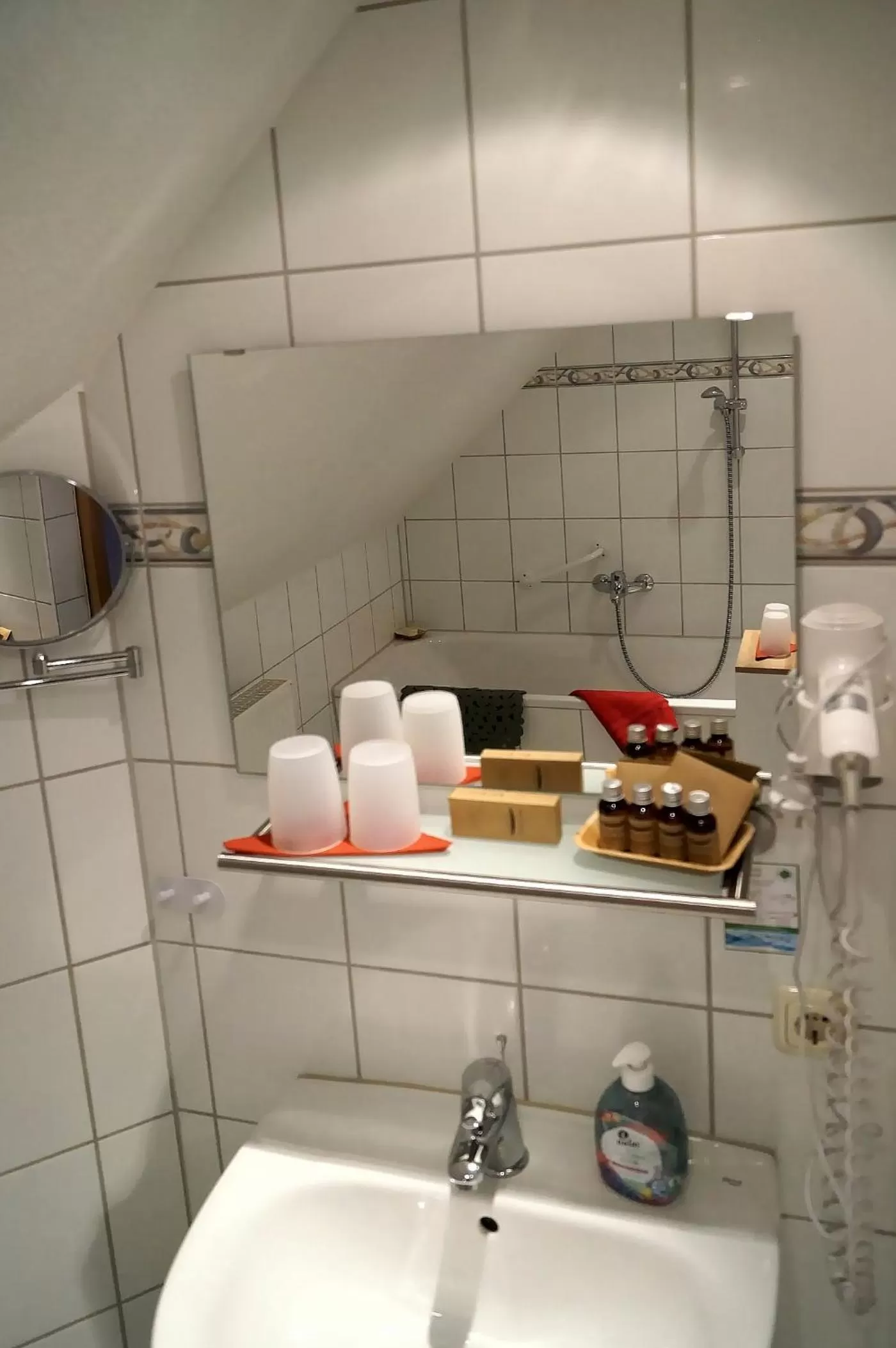 Bathroom in Erzgebirgshotel Misnia Bärenfels